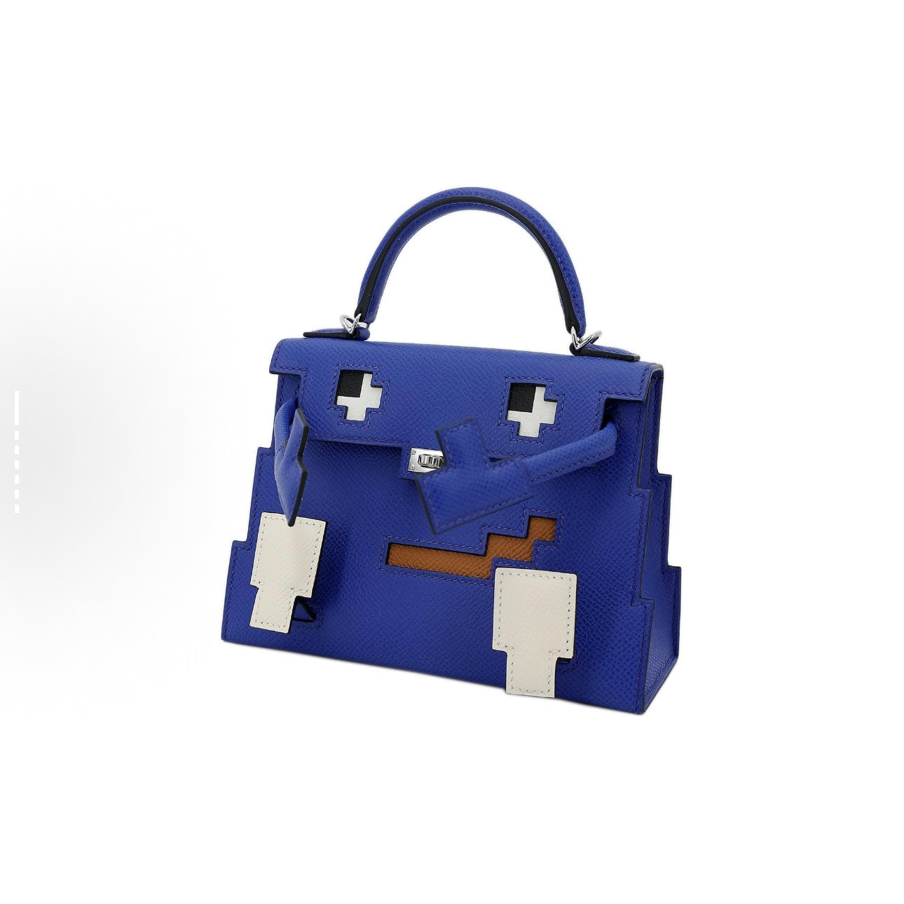 Jay Mosaic doll handmade bag-blue