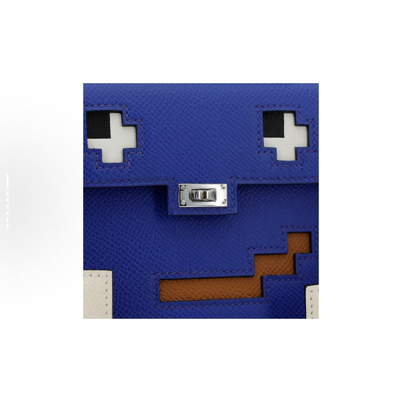 Jay Mosaic doll handmade bag-blue