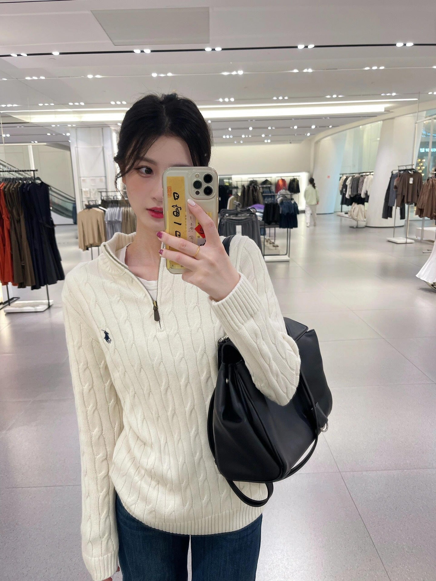 2026 New Heart A Jacquard Rundhals-Strickpullover (25374-B30)
