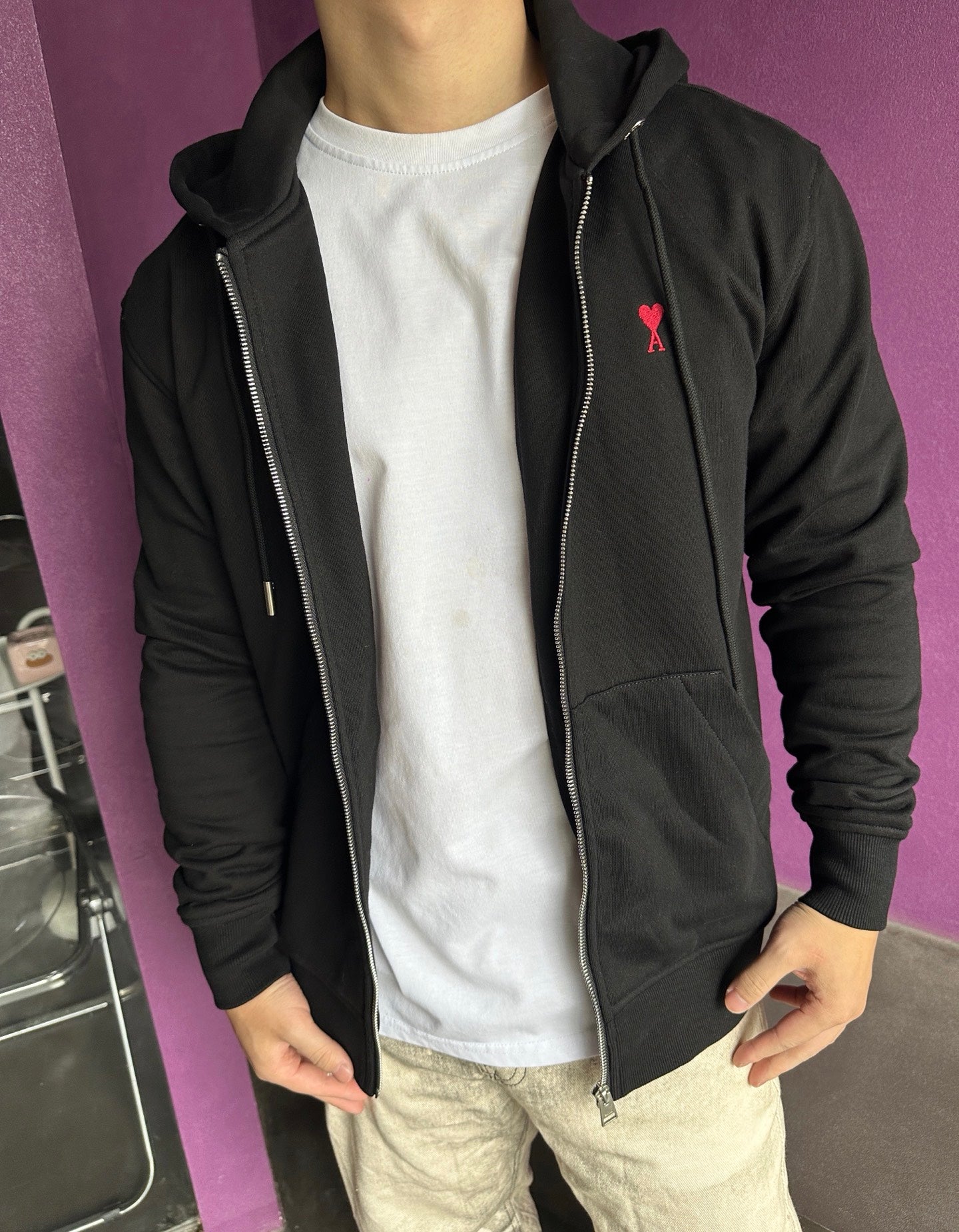 2026 New Heart A Embroidered Heart Zipper Jacket (BB717-B40)
