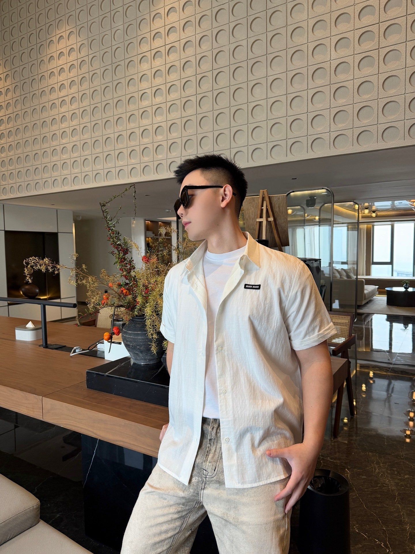 2026 New MM Logo Short-Sleeved Shirt (CC931-A50)