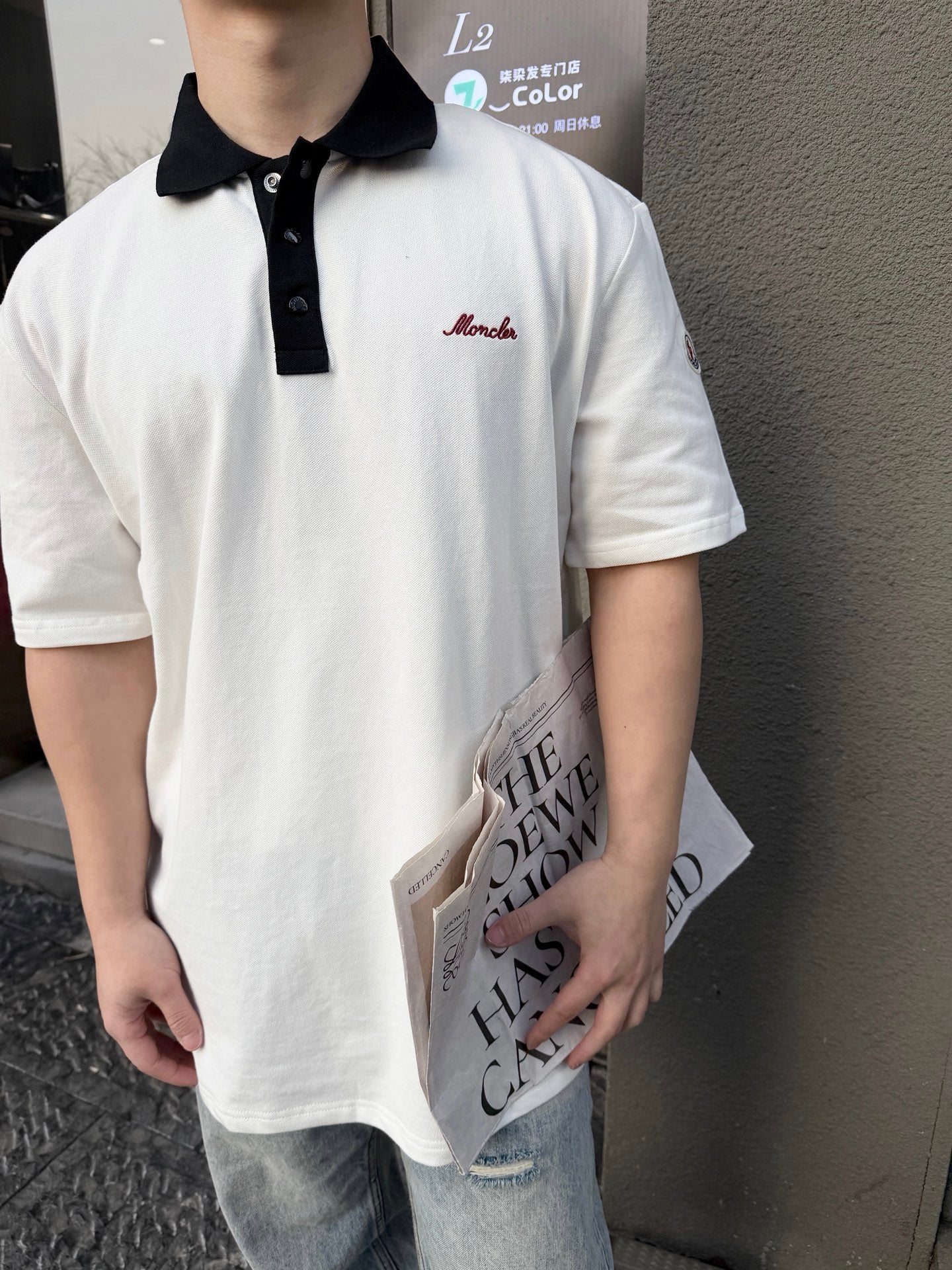 2026 New Mon Embroidered Snap Polo Shirt (BB791-A35)