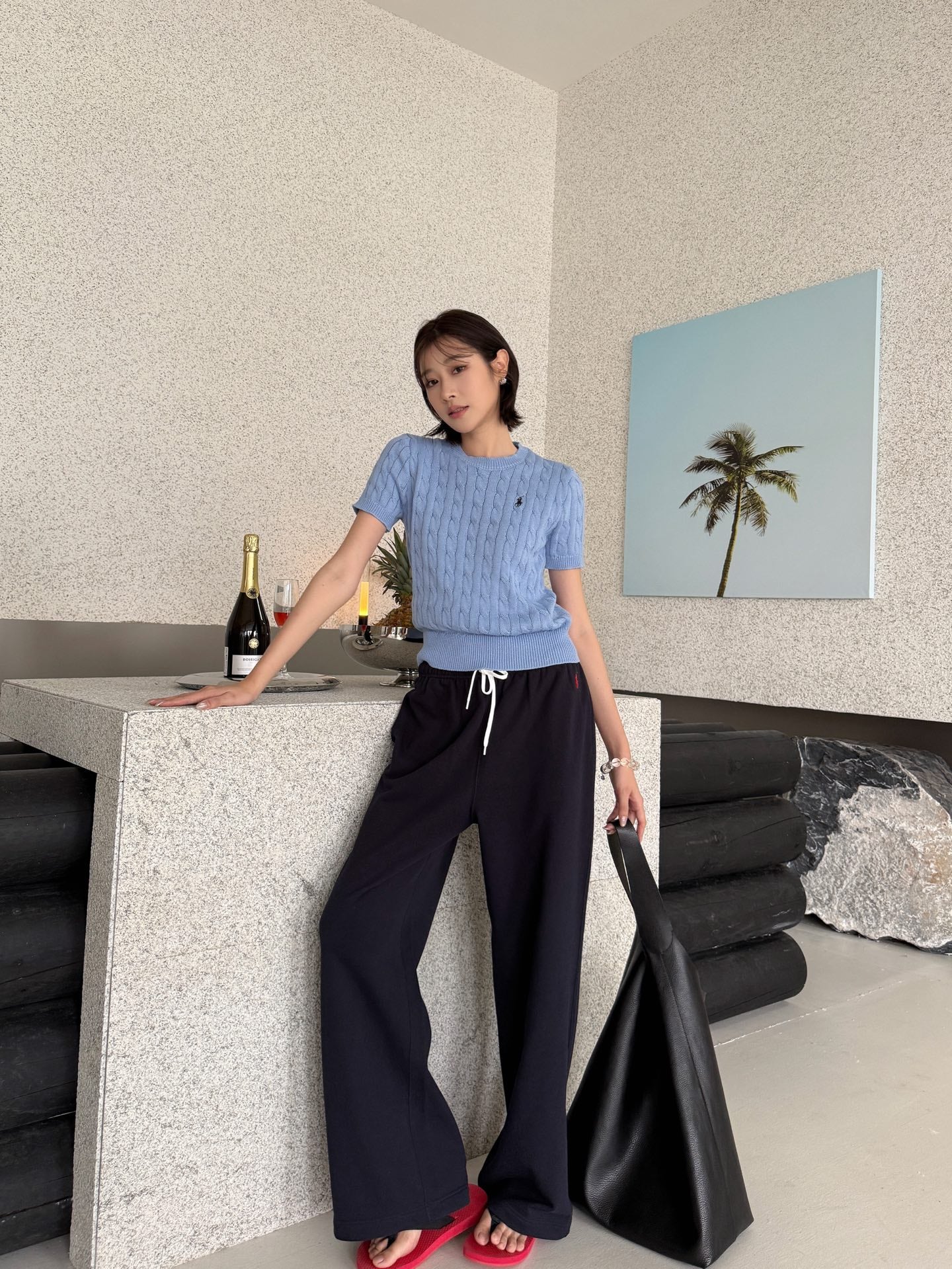 2026 Women’s RL Embroidered Casual Trousers (FF727)