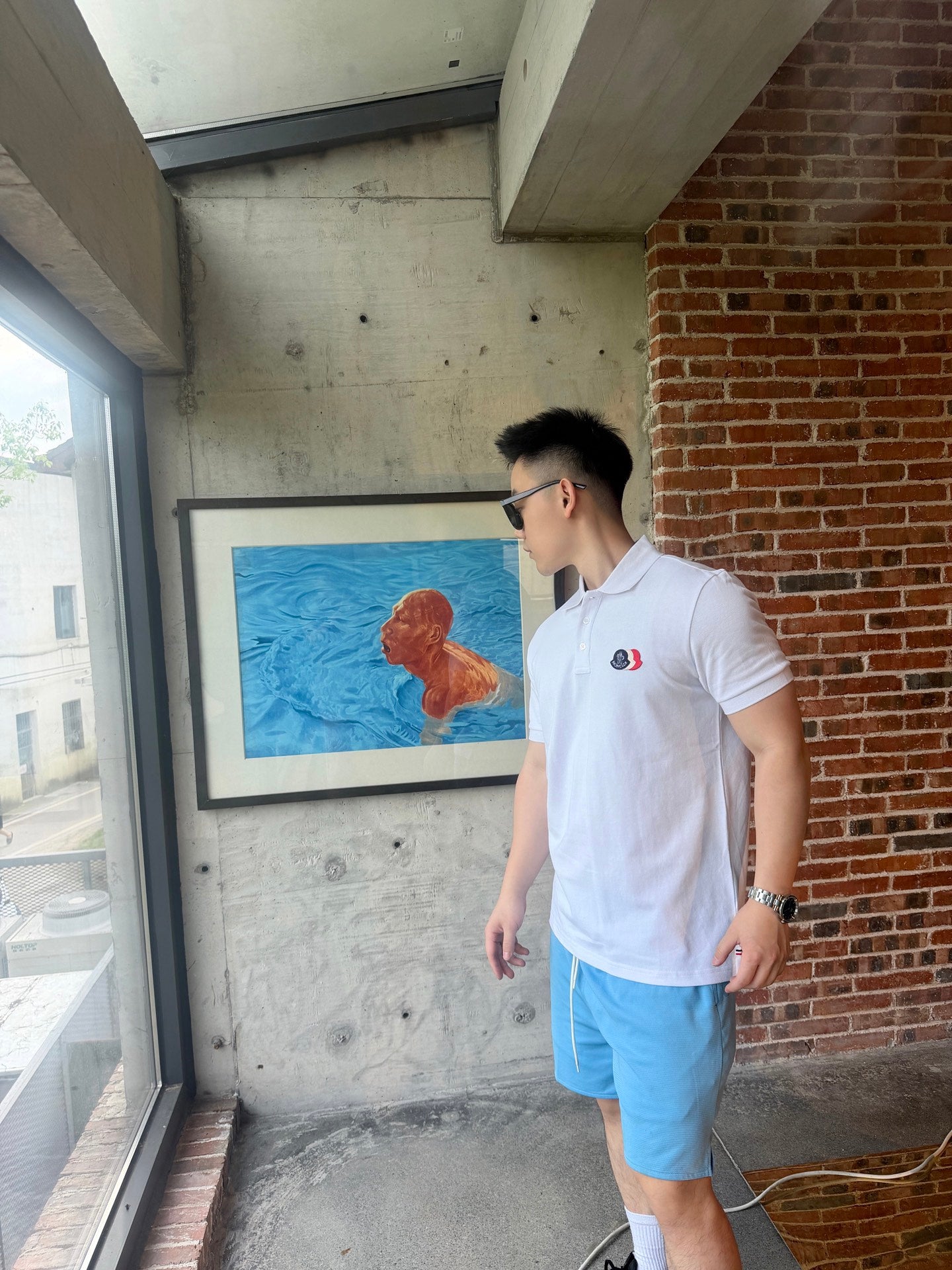 2026 New Saint L Poloshirt mit gestickten Streifen (MM025-A55)