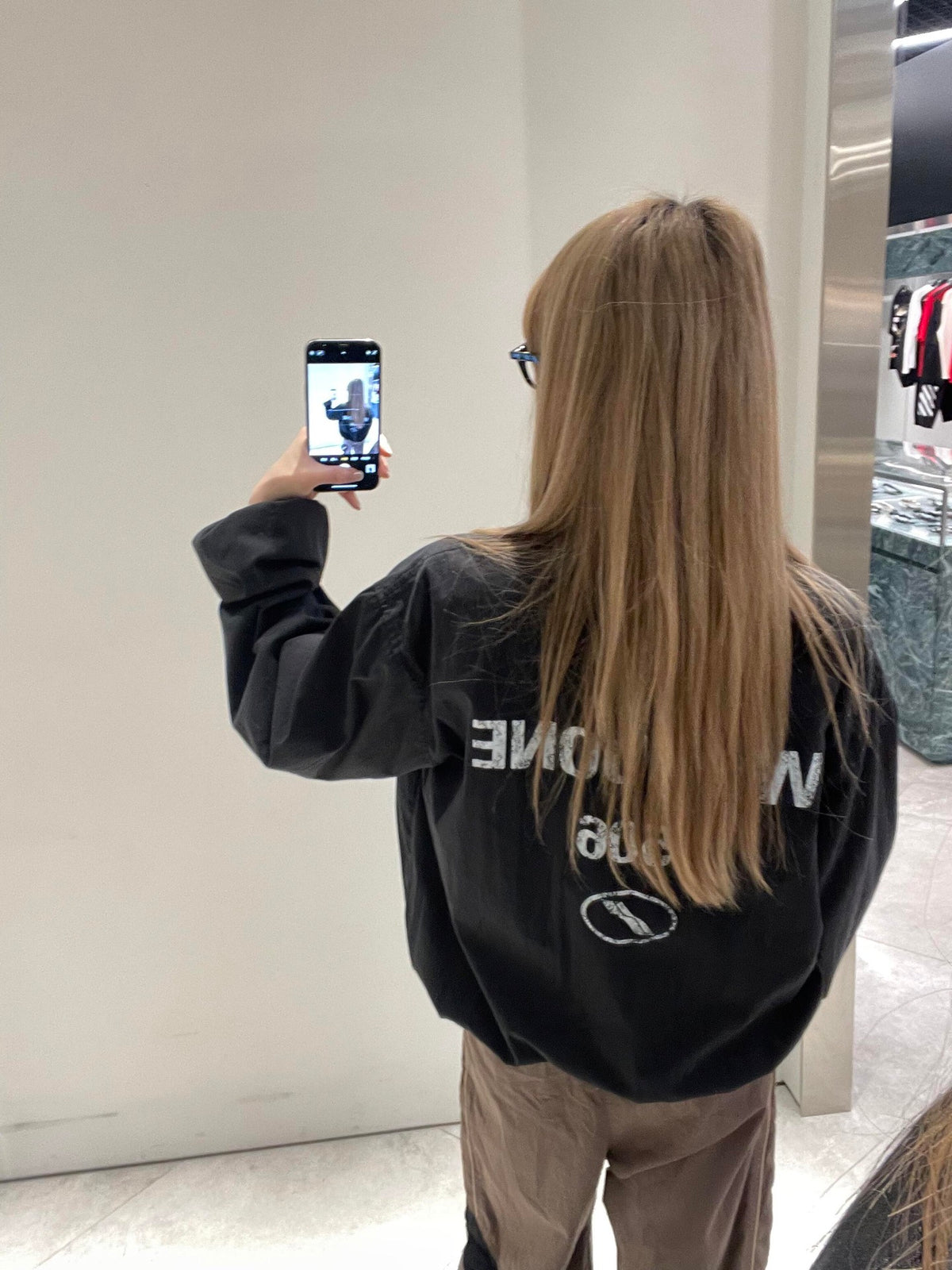 2026 new model WE11 vintage logo crew-neck jacket (AA1014-B40)