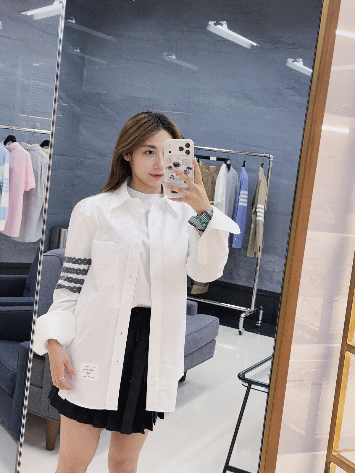 2026 new model TB striped label shirt (BB4048-B25)