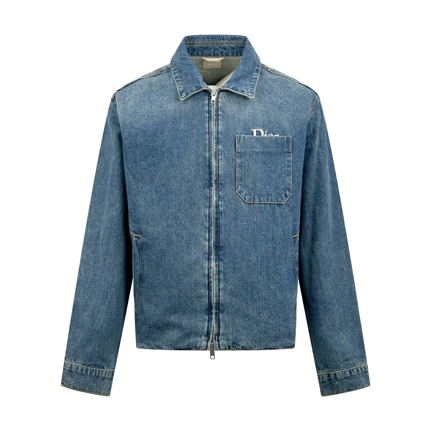 2026 New Style CD Embroidered Zipper Denim Jacket (BB865-B80