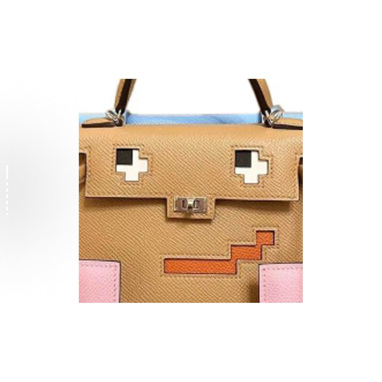 Jay Mosaic doll handmade bag-brown