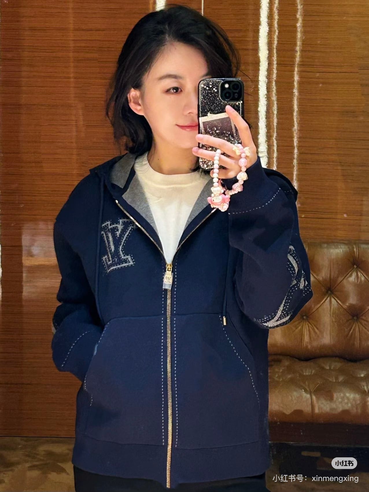 2026 New LY Embroidered Knit Zipper Jacket (26000-F60)