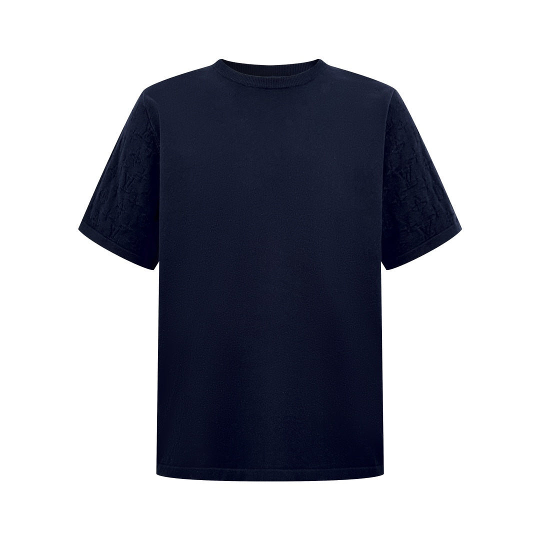 2026 New Arrival: LY Jacquard-Embossed Short-Sleeved Knit Top (25180-A45)