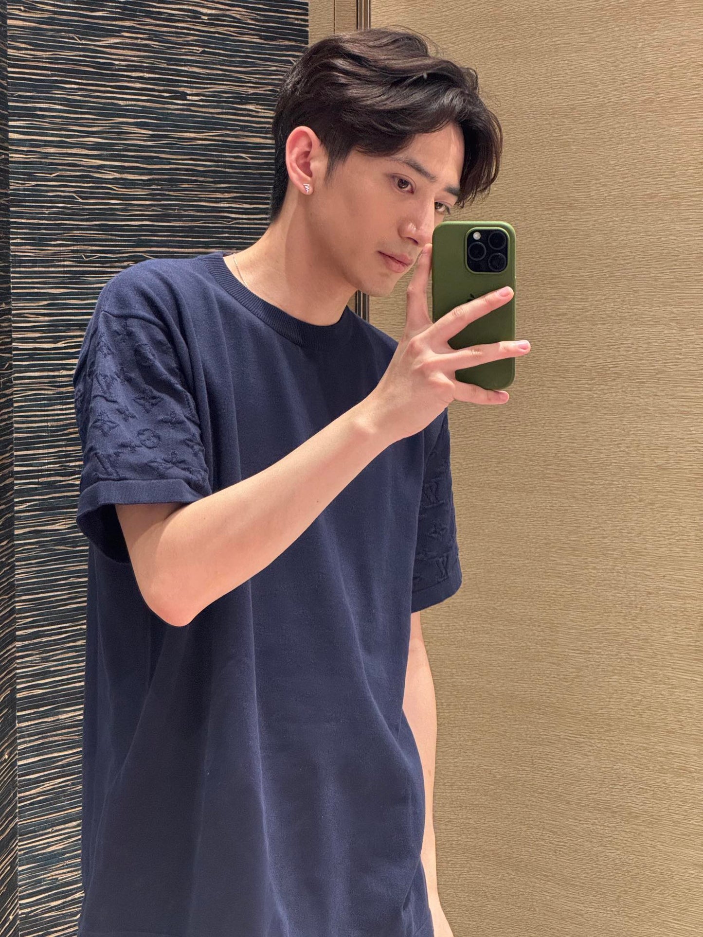 2026 New Arrival: LY Jacquard-Embossed Short-Sleeved Knit Top (25180-A45)