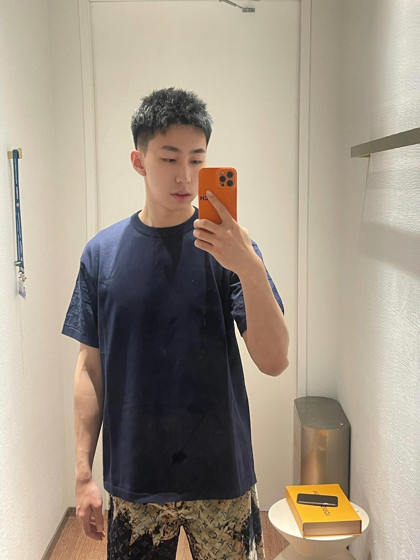 2026 New Arrival: LY Jacquard-Embossed Short-Sleeved Knit Top (25180-A45)