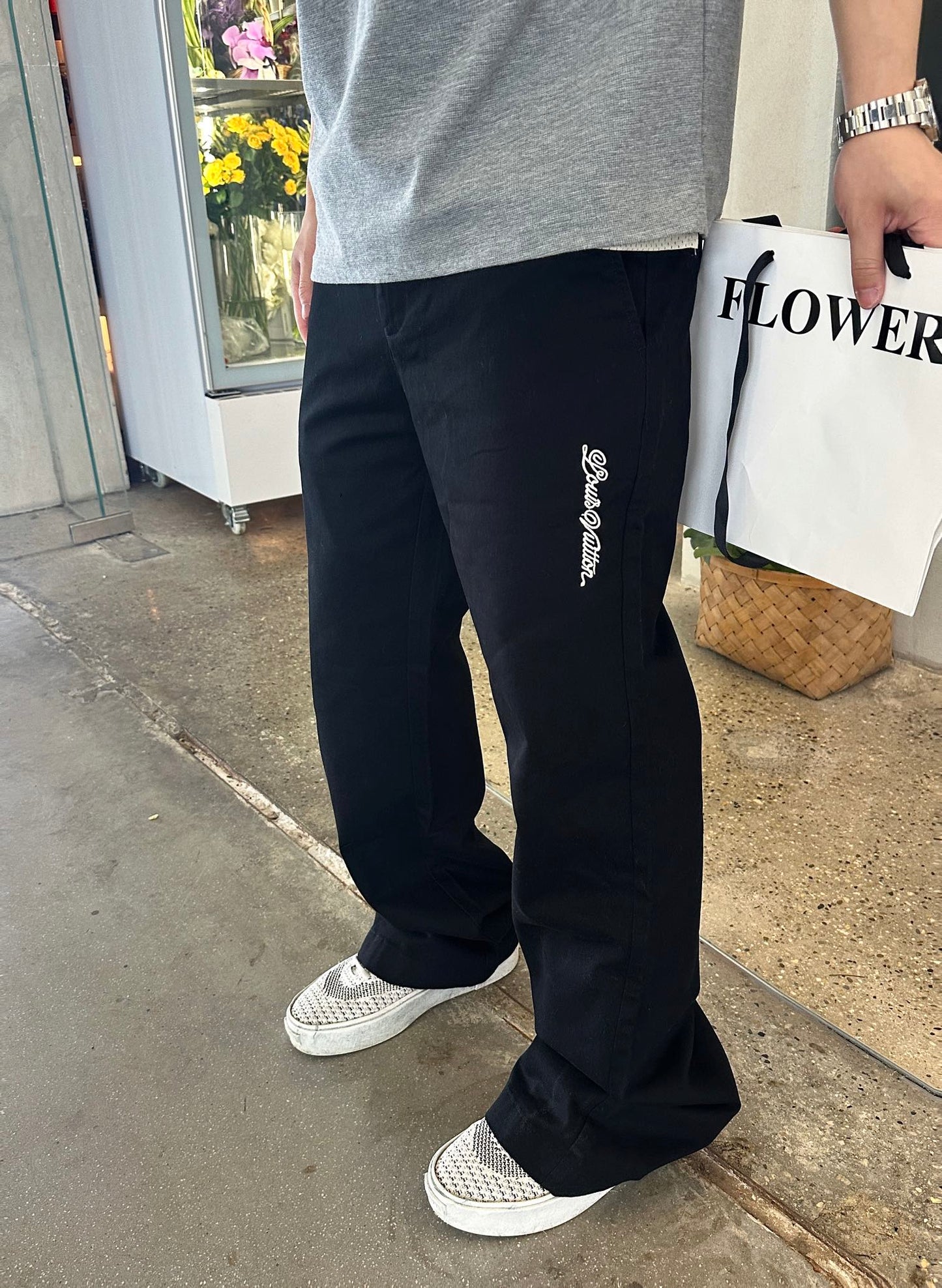 2026 New LY Embellished Bell-Bottom Casual Trousers (MM047-B45)