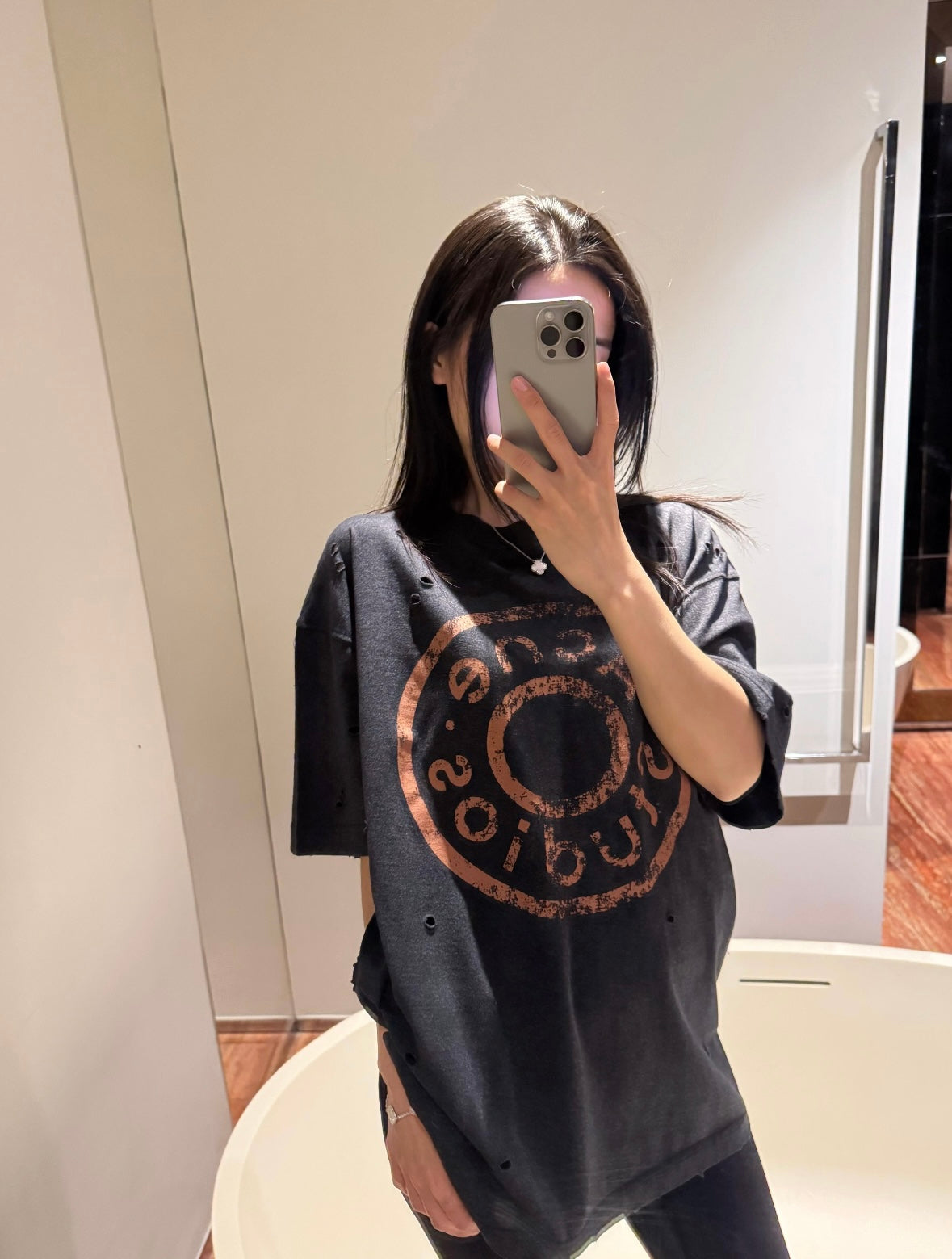 2026 New Arrival Ac Distressed Ripped T-Shirt (25184-A20)