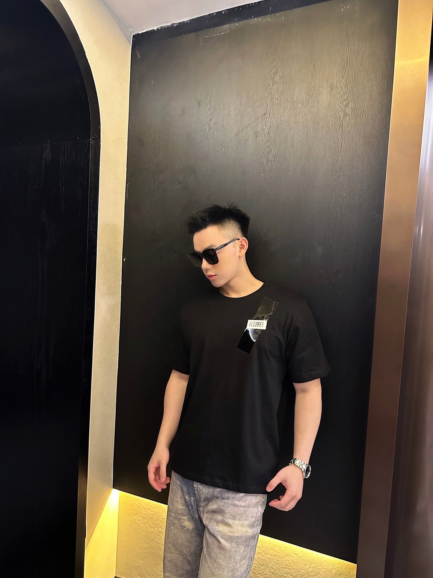 2026 New Mai Adhesive Tape Digital Label Short-Sleeved T-Shirt (25243-A10)