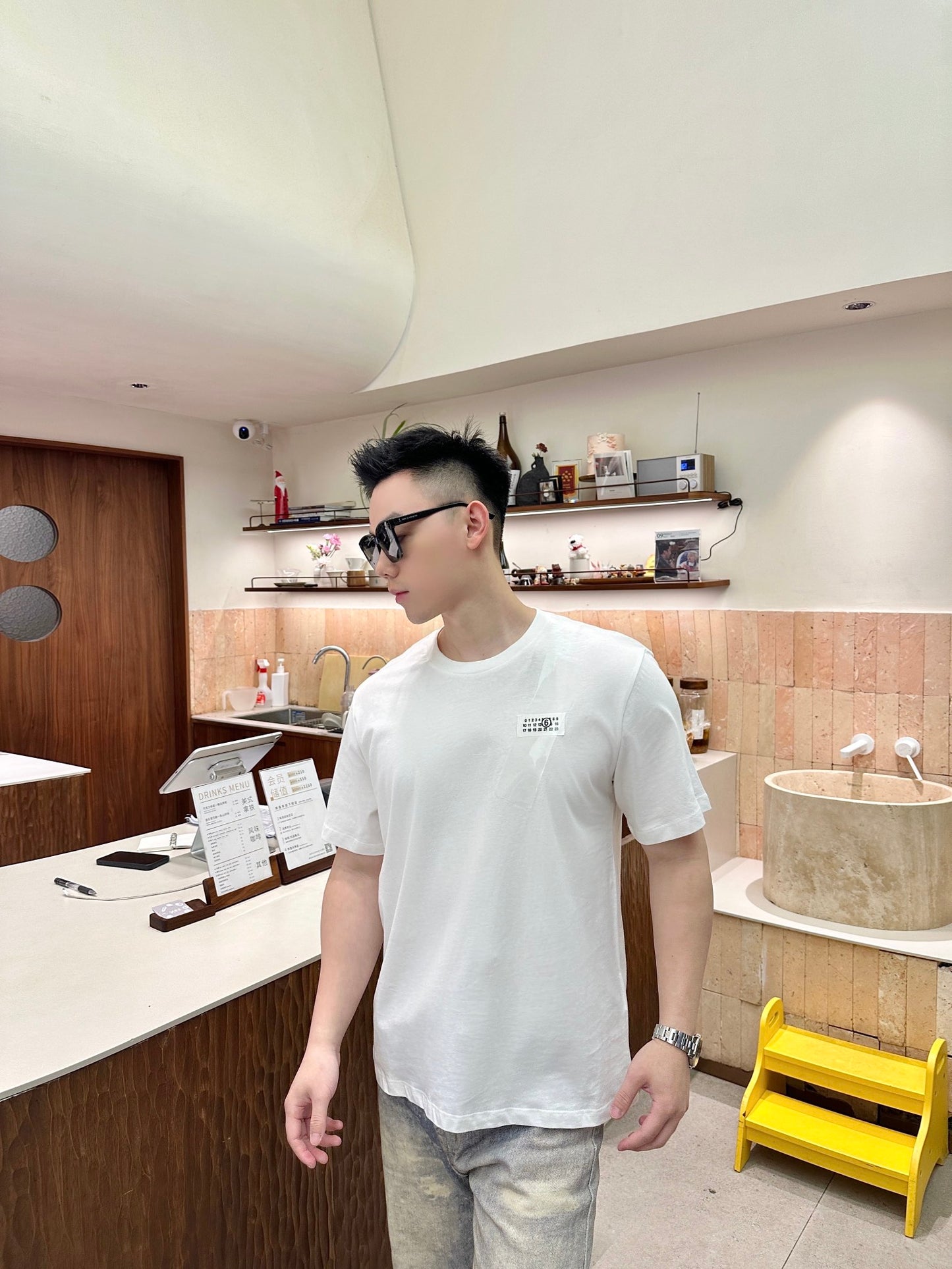 2026 New Mai Adhesive Tape Digital Label Short-Sleeved T-Shirt (25243-A10)