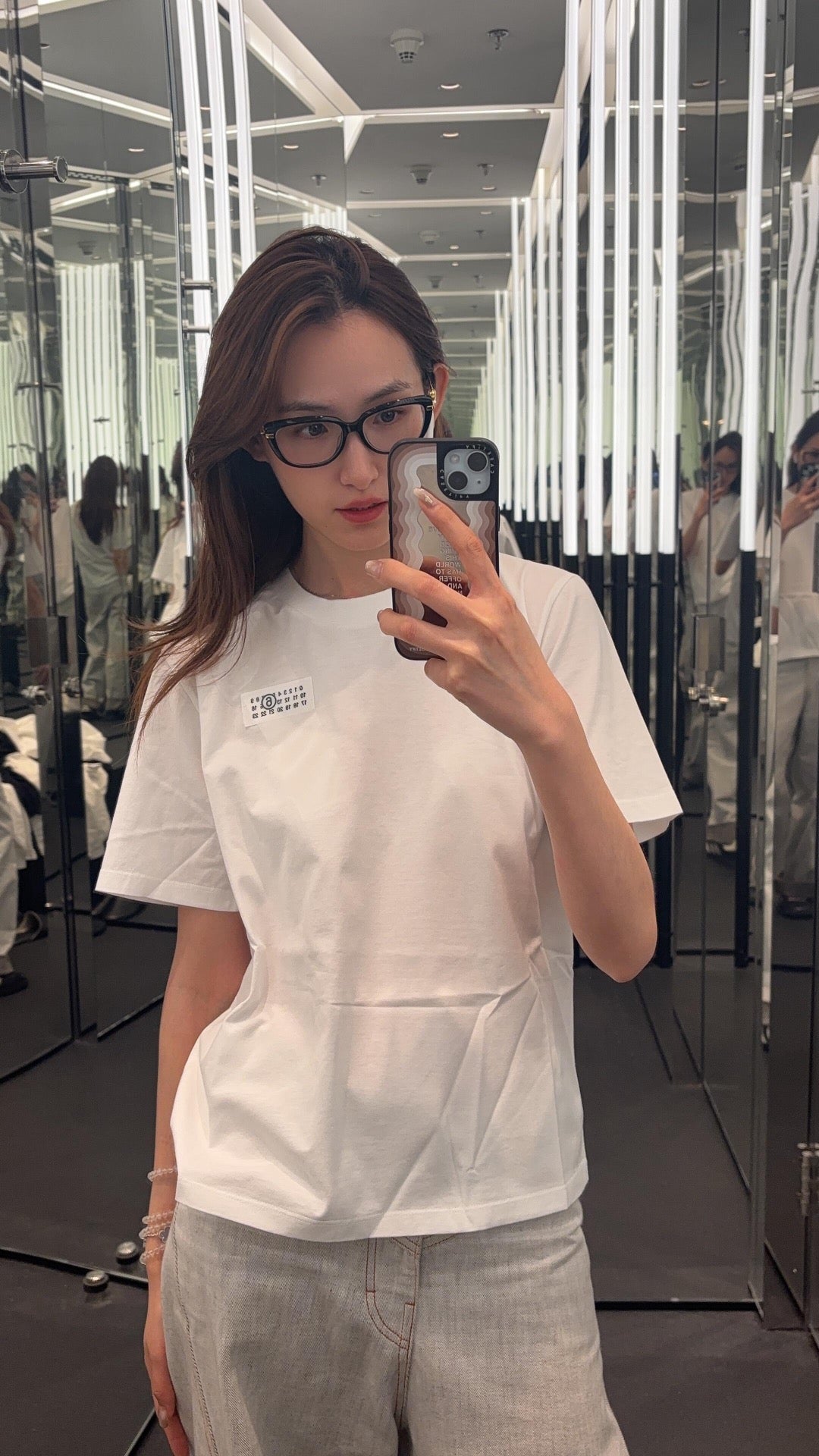 2026 New Mai Adhesive Tape Digital Label Short-Sleeved T-Shirt (25243-A10)