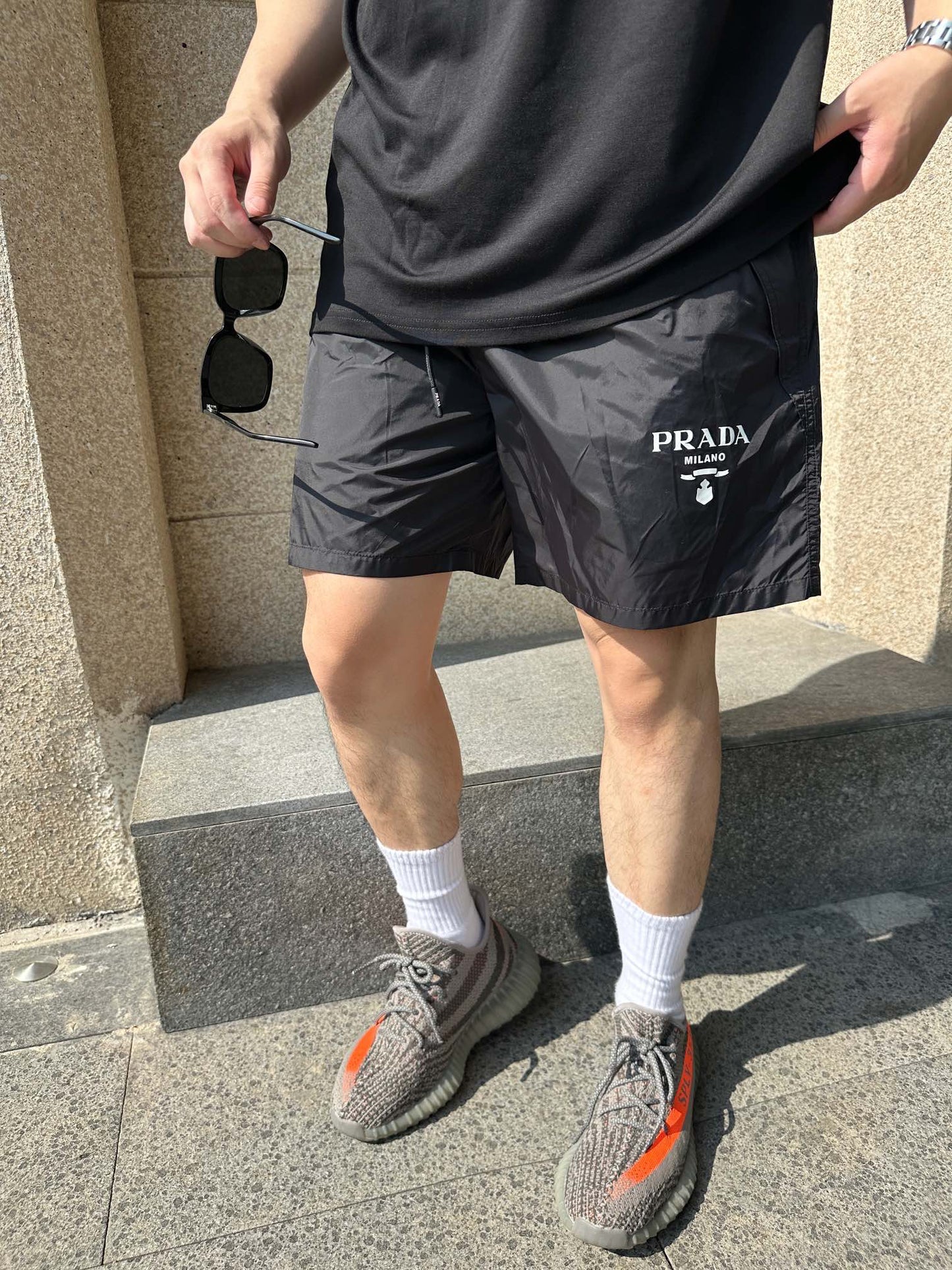 2026 New Triangle Brand Printed Nylon Shorts (MM060-A45)