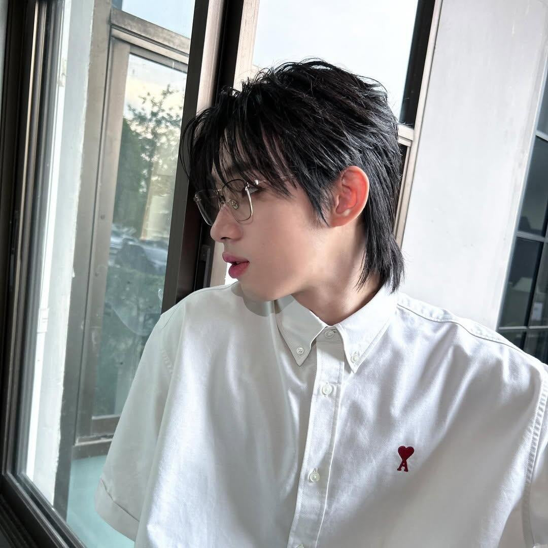 2026 New Heart A Embroidered Box-Cut Shirt (MM066-A55)