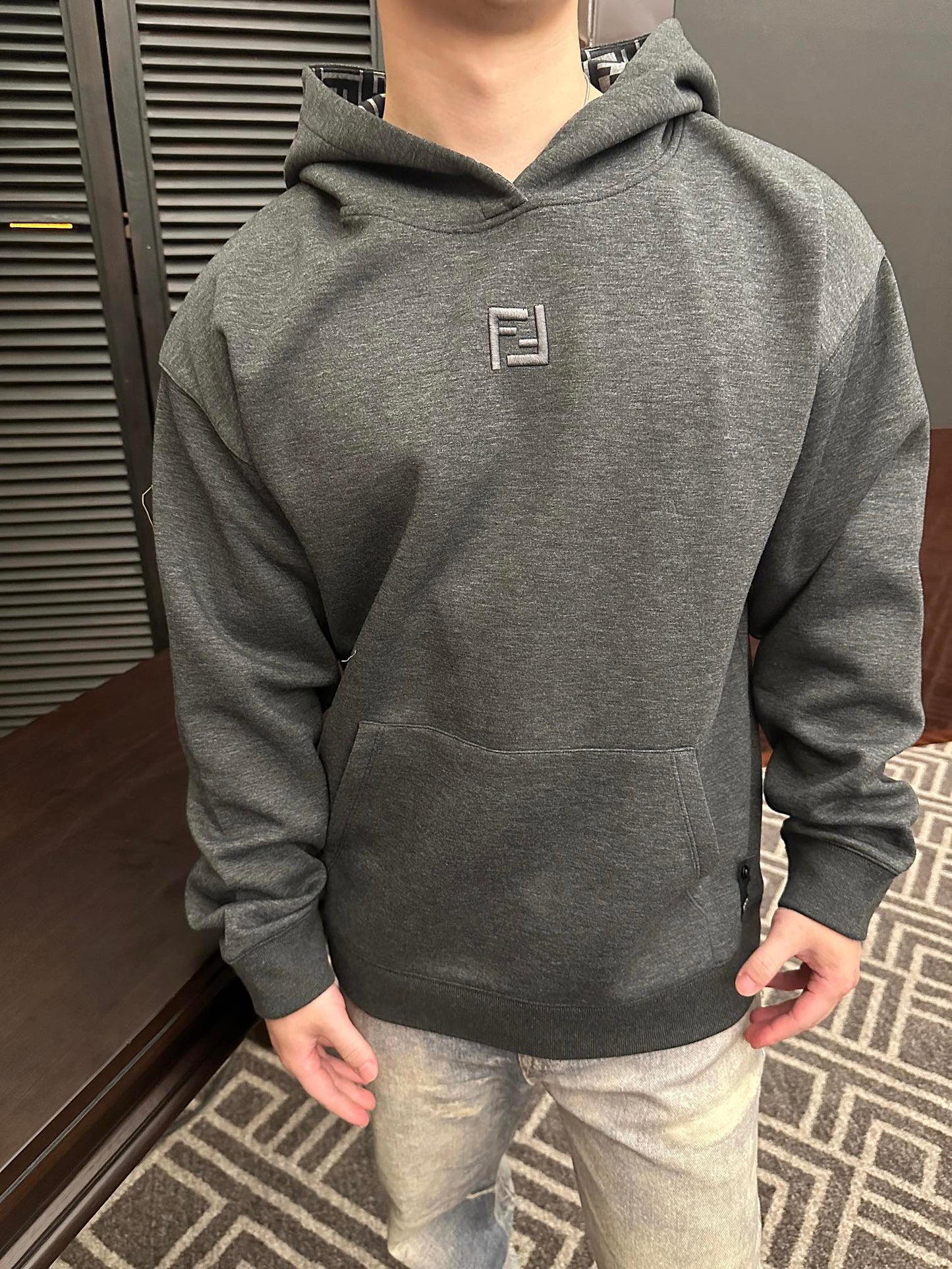 2026 New FF Embroidered Hooded Sweatshirt (25198-B15)