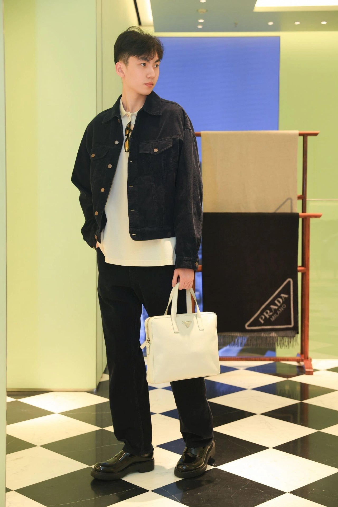 2026 New Triangle Brand Logo Denim Jacket (25301-B80)