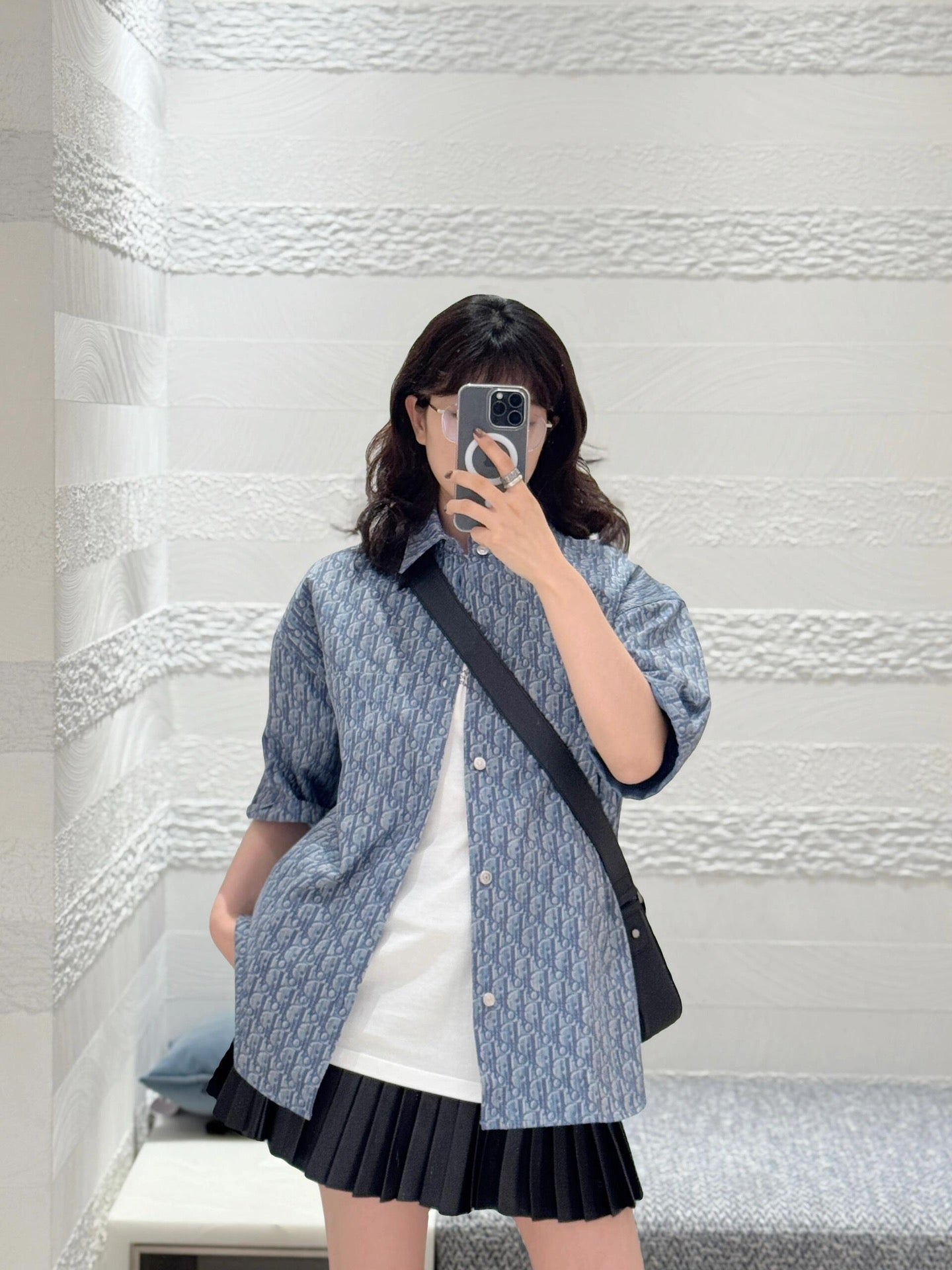 2026 New CD All-over Print Short-Sleeve Shirt (25309-A90)