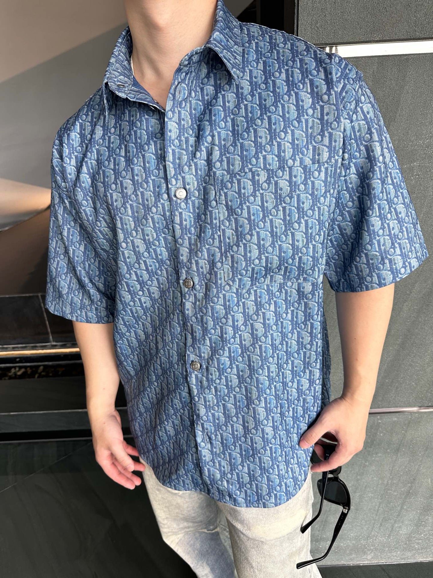 2026 New CD All-over Print Short-Sleeve Shirt (25309-A90)