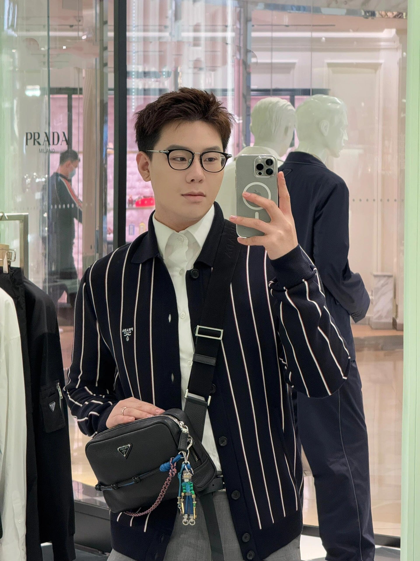 2026 New Triangle Brand Striped Embroidered Long-Sleeved Jumper (25318-B95)