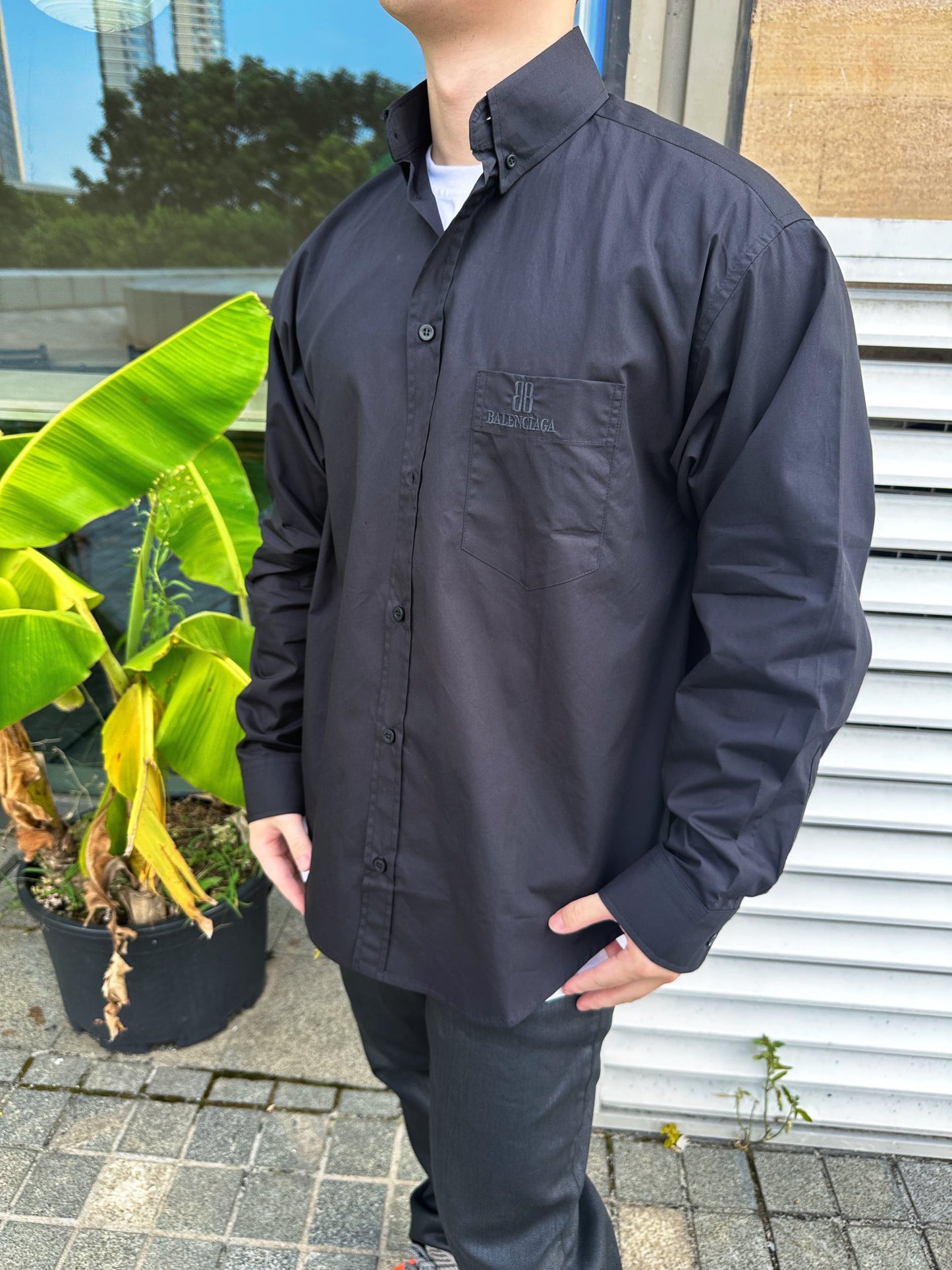 2026 New Balen BB Embroidered Shirt (25256-B25)