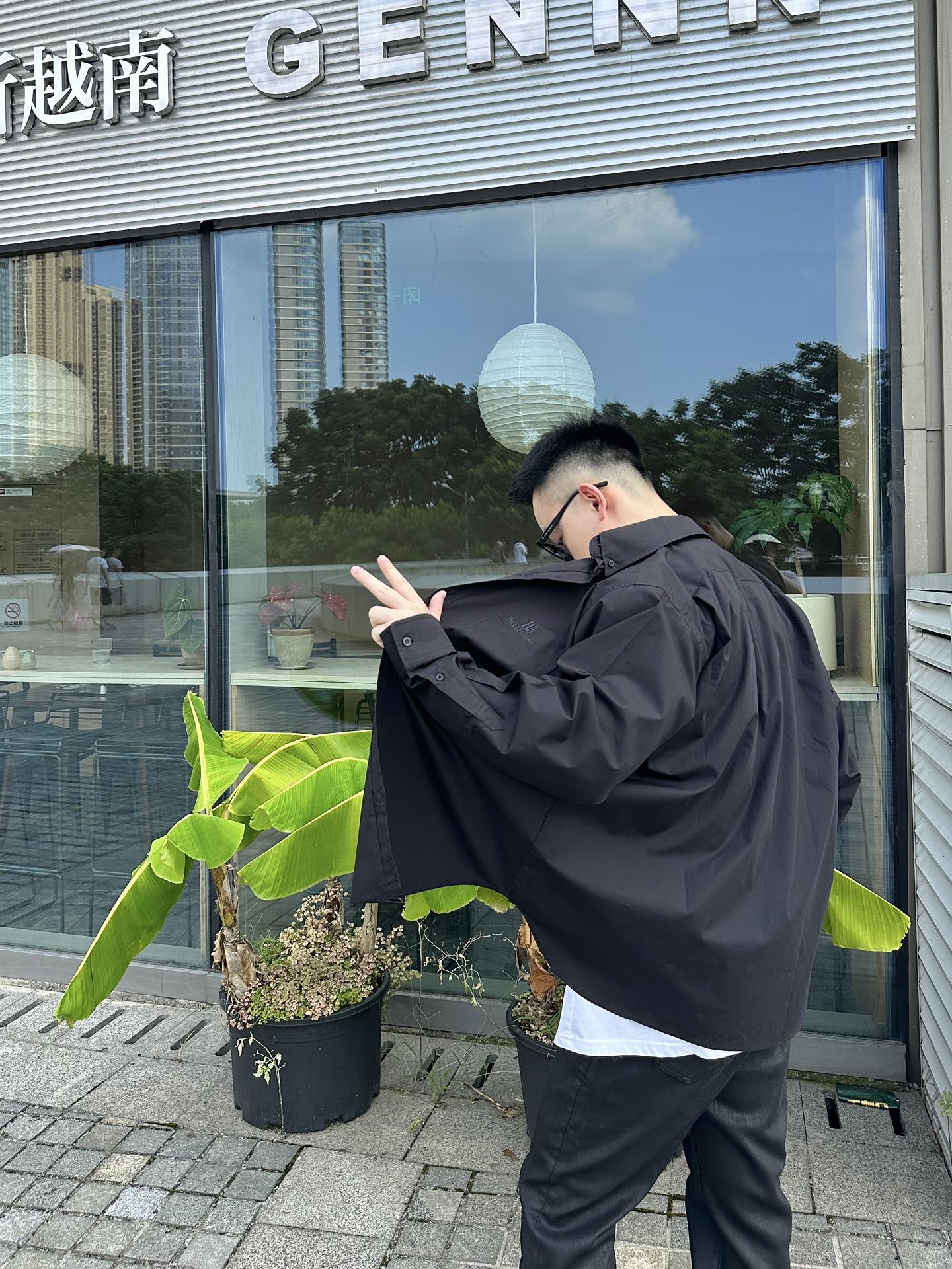 2026 New Balen BB Embroidered Shirt (25256-B25)