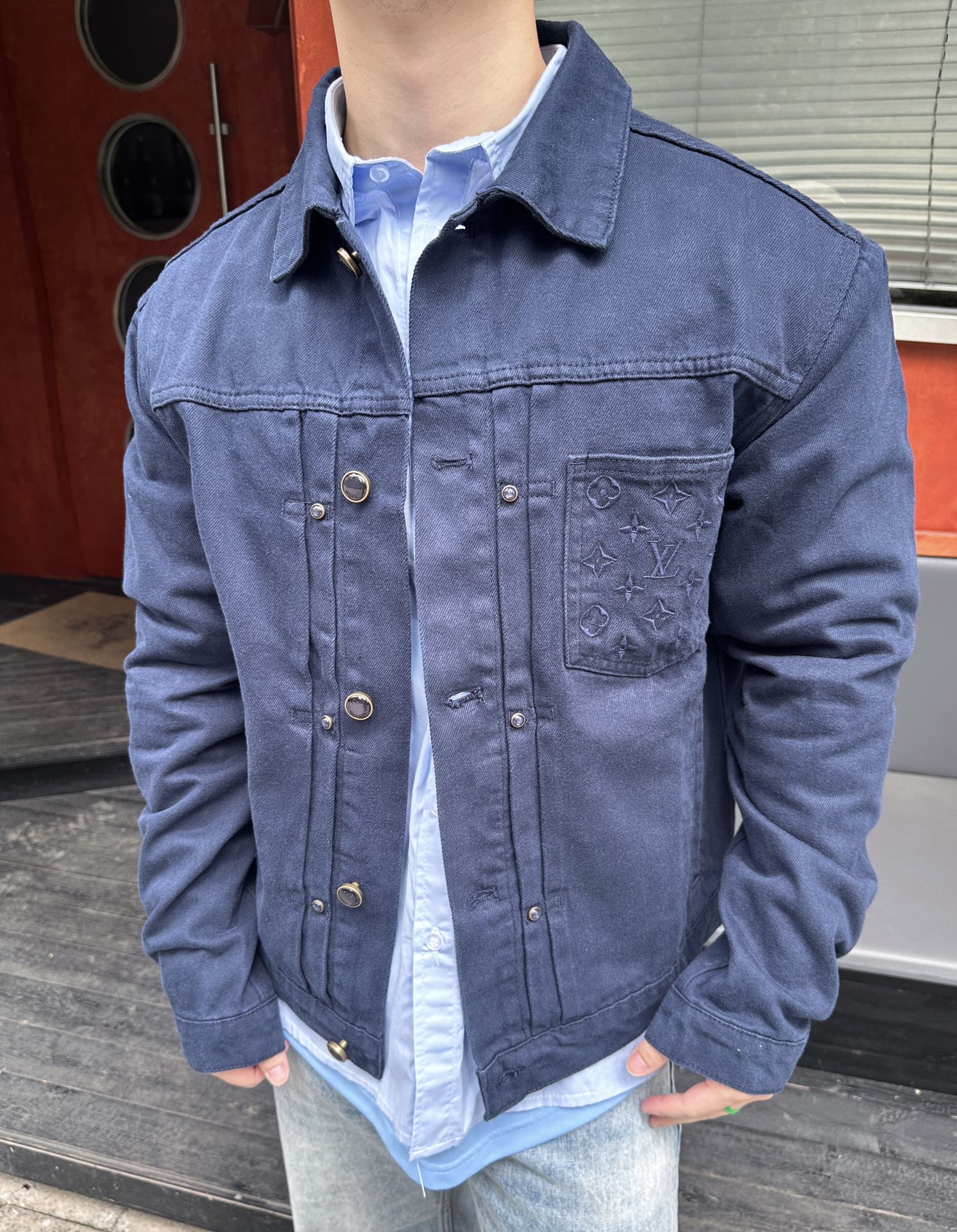2026 New LY Denim Trucker Jacket (MM076-B60) – JAY Clothing Supply