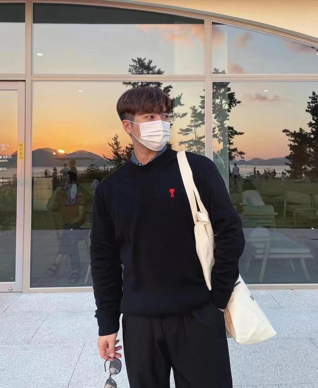 2026 New Heart A Embroidered Sweater (25168-B05)