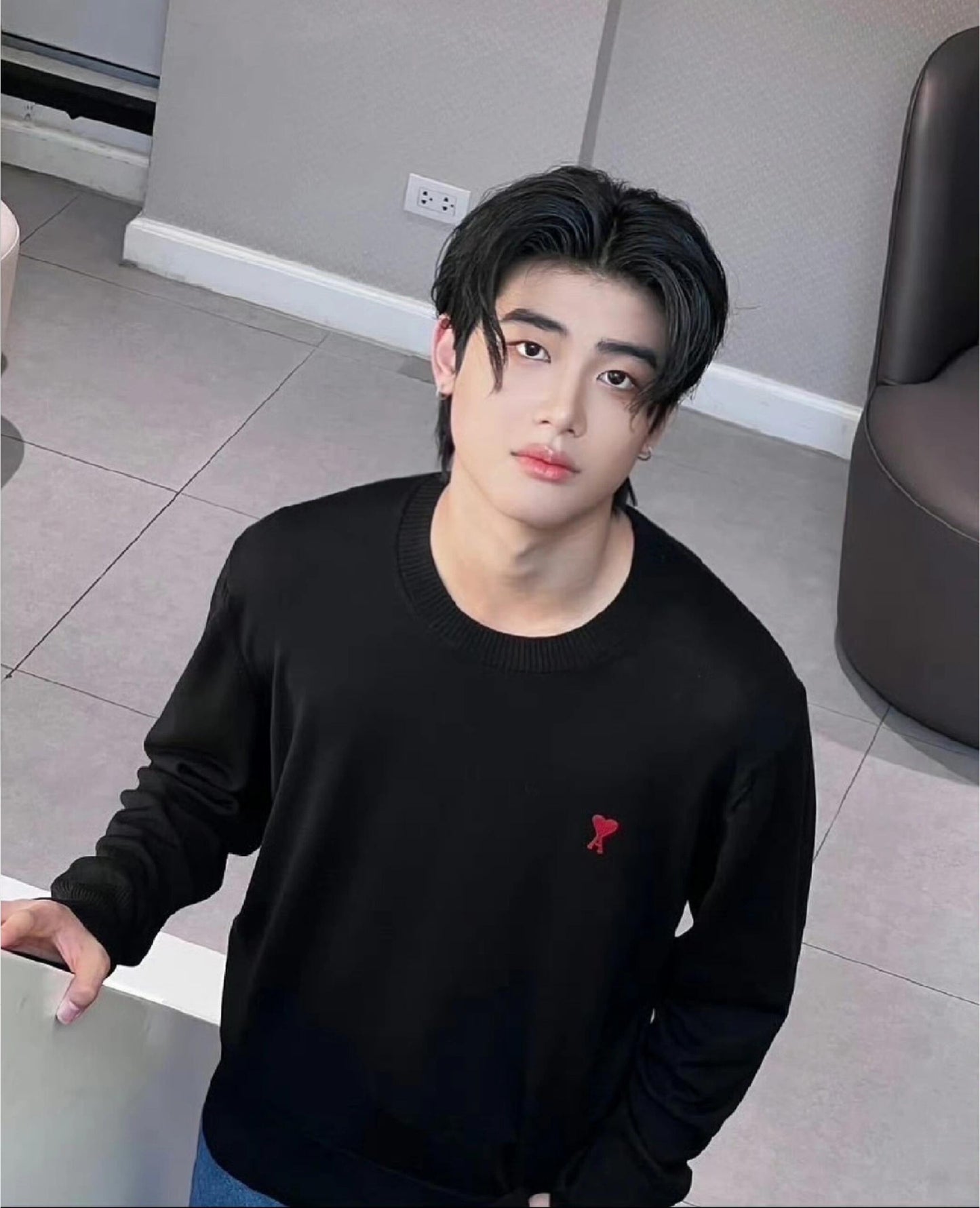 2026 New Heart A Embroidered Sweater (25168-B05)