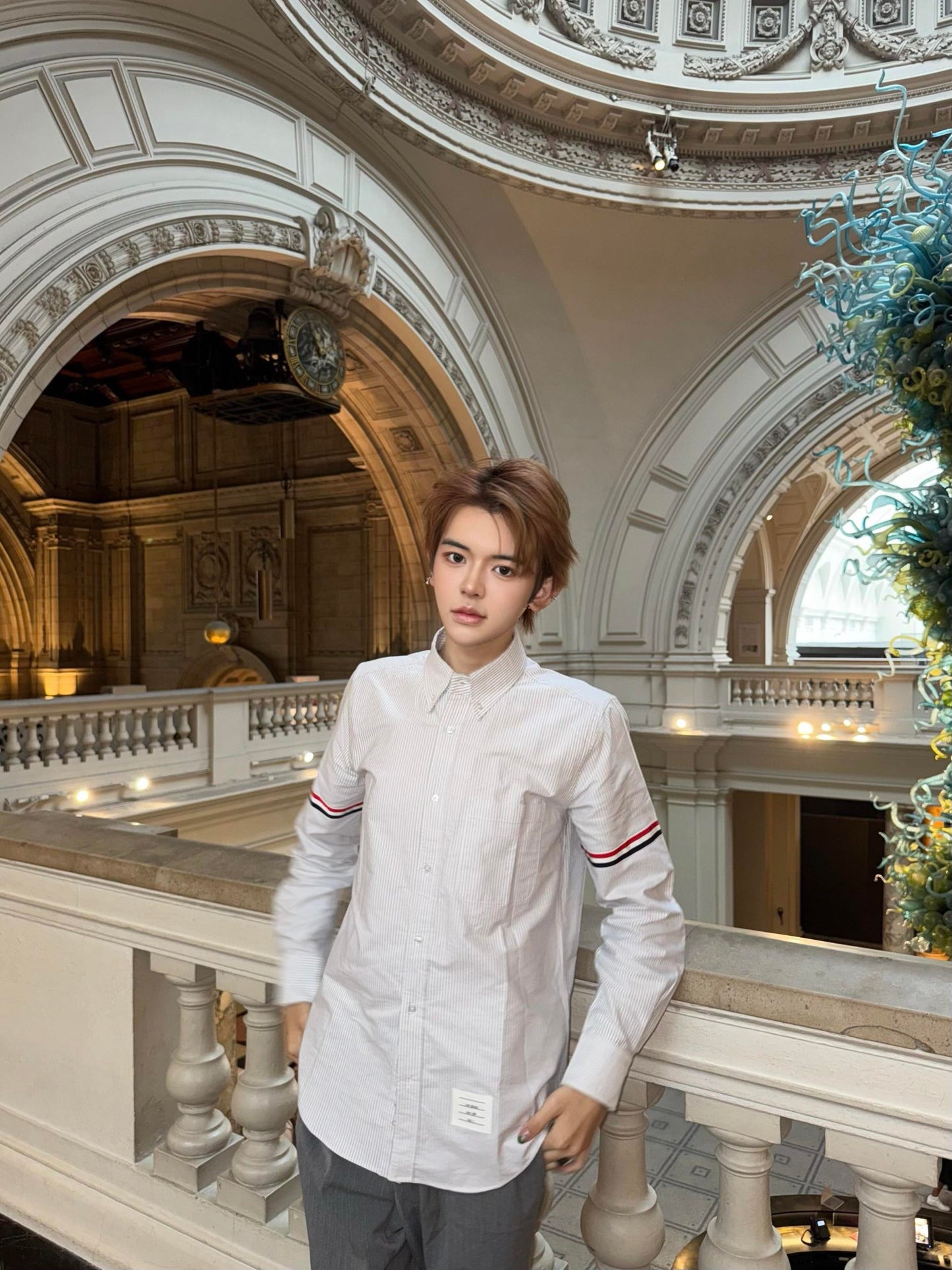 2026 New TB Woven Ribbon Stripe Shirt (MM077-B25)