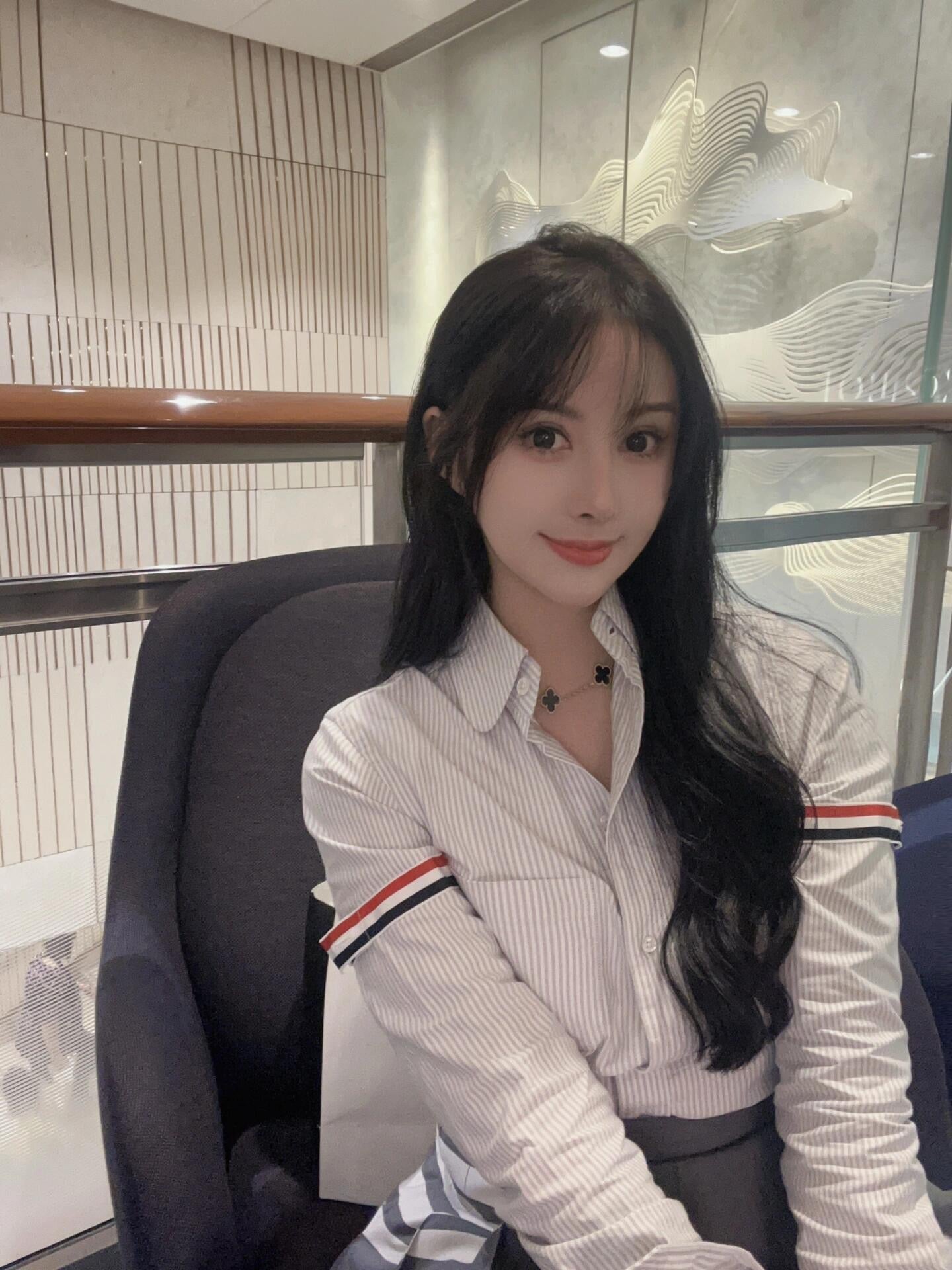 2026 New TB Woven Ribbon Stripe Shirt (MM077-B25)