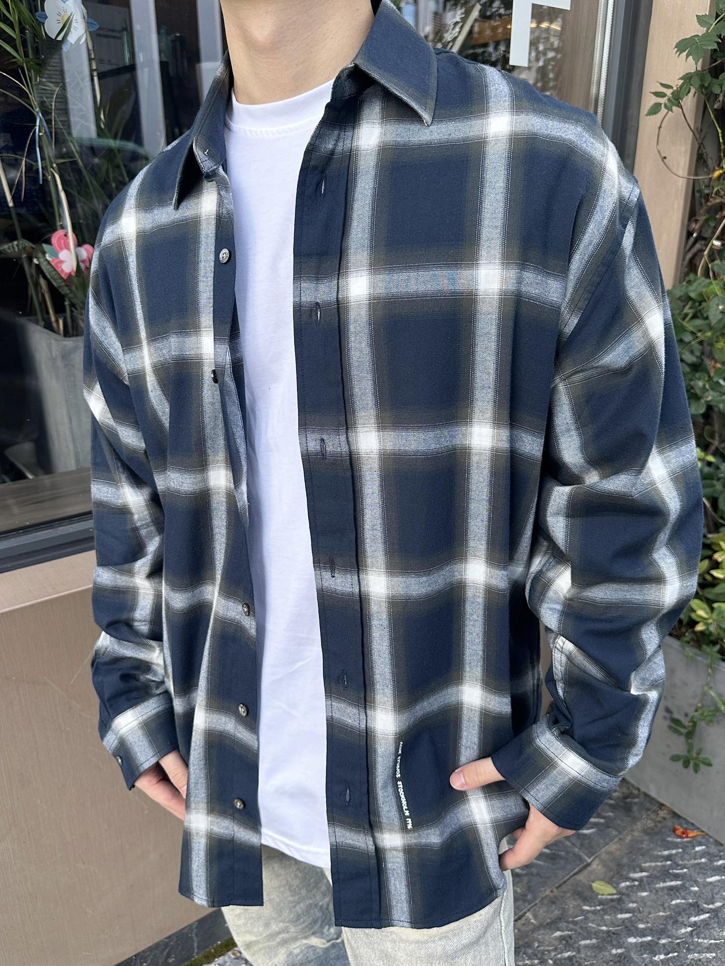 2026 New Acn Check Button-Down Shirt (MM098-B50)