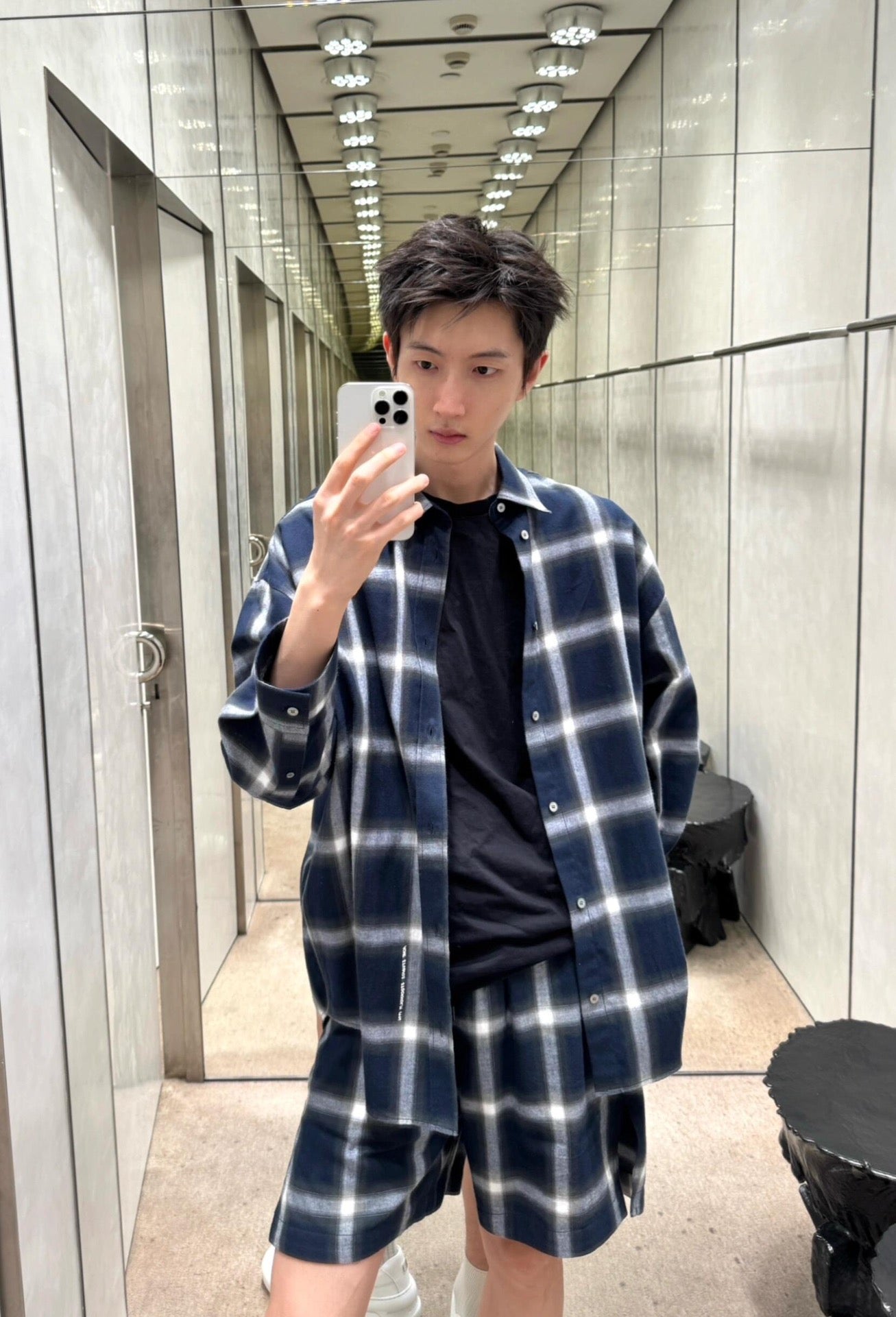 2026 New Acn Check Button-Down Shirt (MM098-B50)