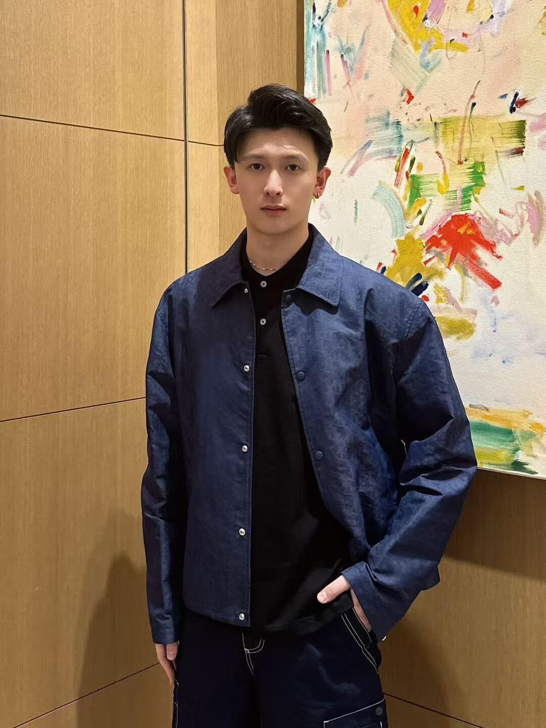 2026 New Arrival CD All-Over Jacquard Print Jacket (MM087-B95)