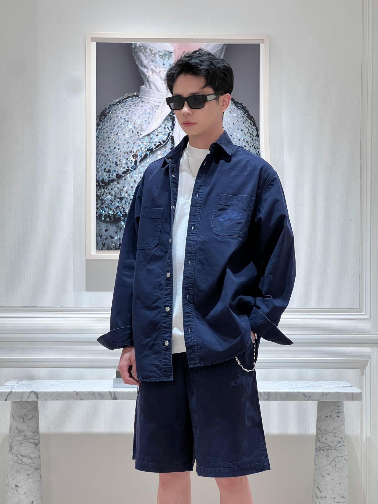 2026 New CD Embroidered Shirt (BB703-B20)