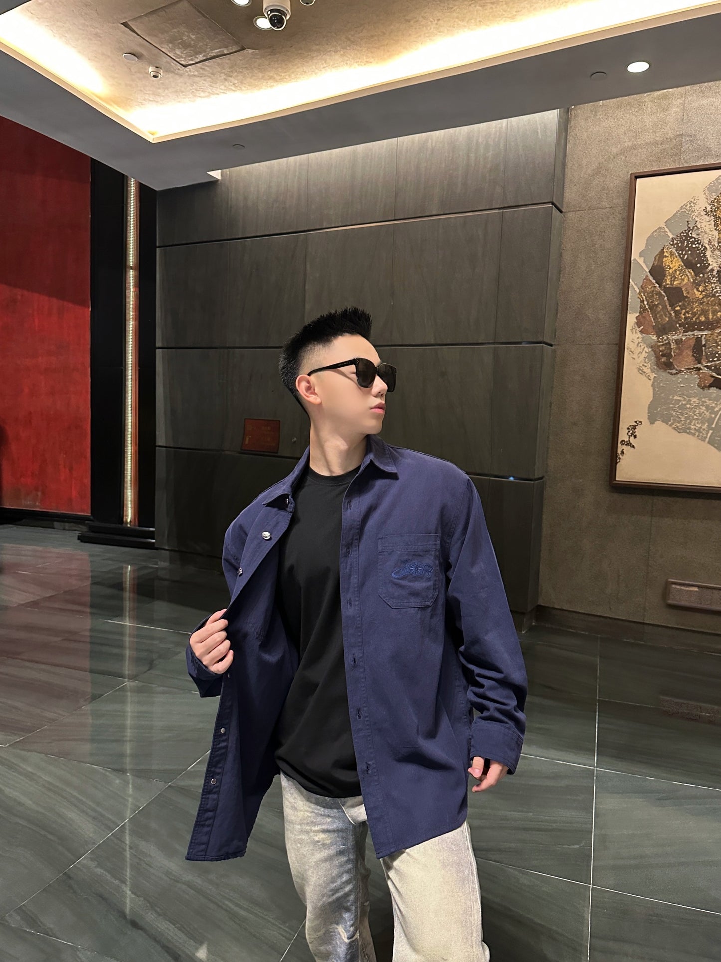 2026 New CD Embroidered Shirt (BB703-B20)