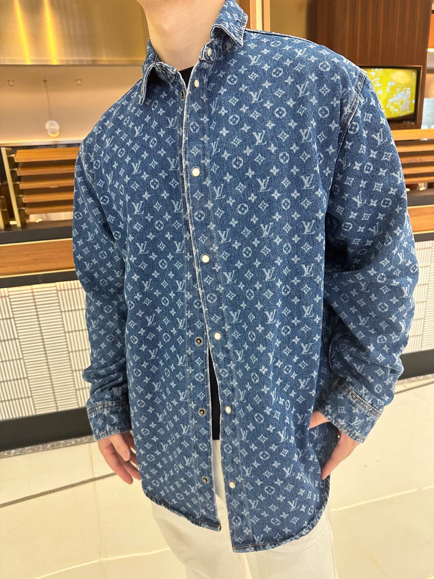 2026 New LY All-Over Print Denim Jacket (BB706-C05)