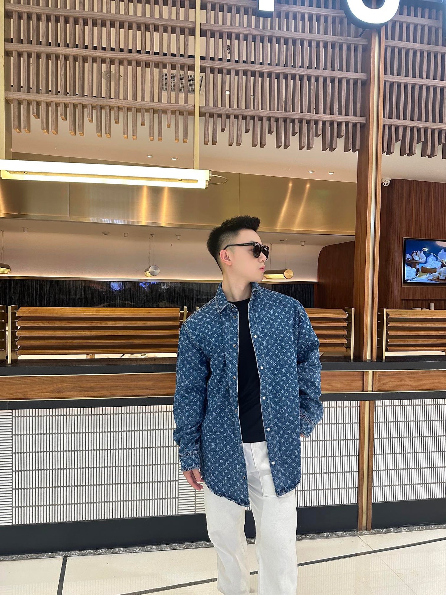 2026 New LY All-Over Print Denim Jacket (BB706-C05)