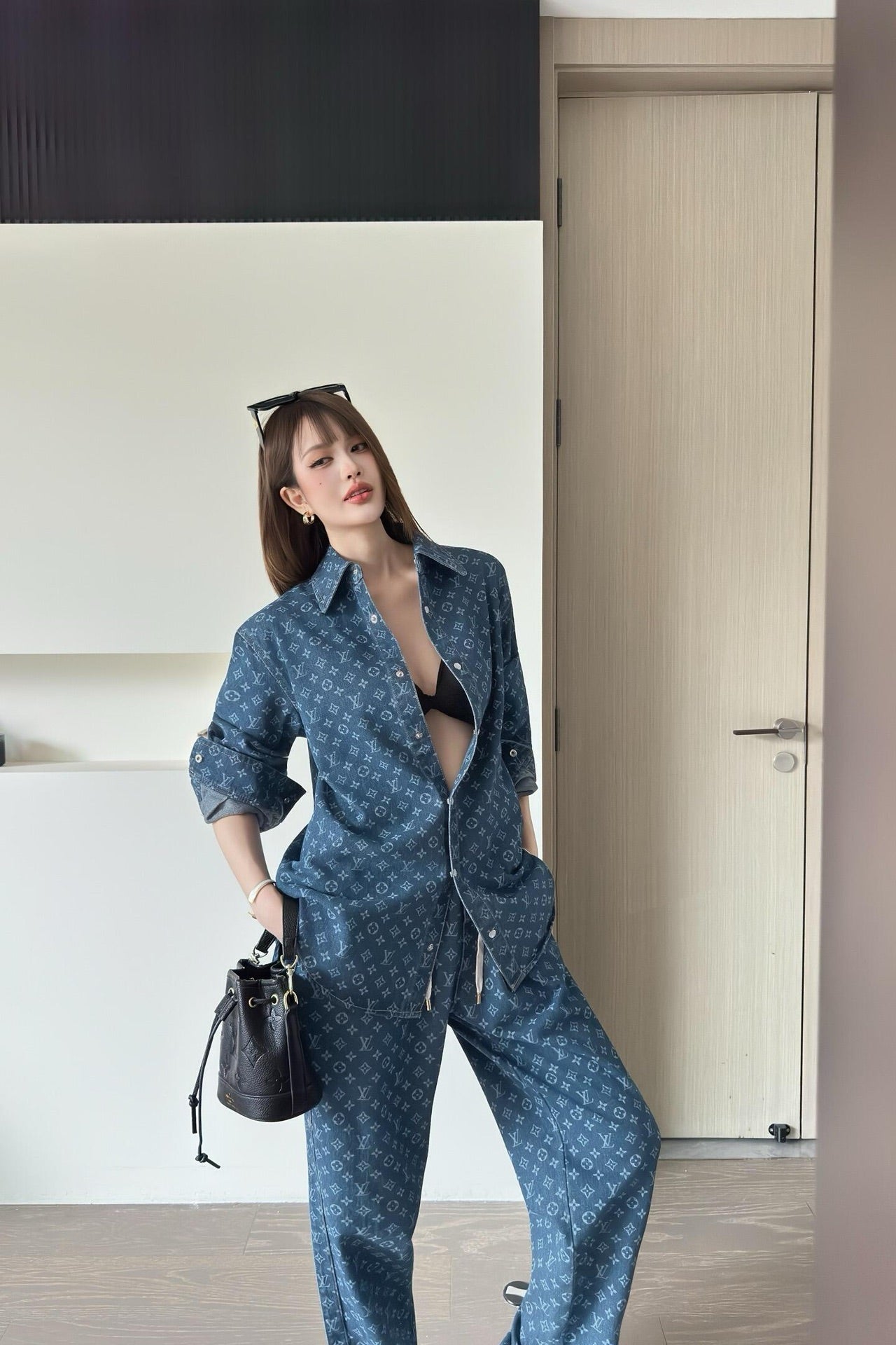 2026 New LY All-Over Print Denim Jacket (BB706-C05)