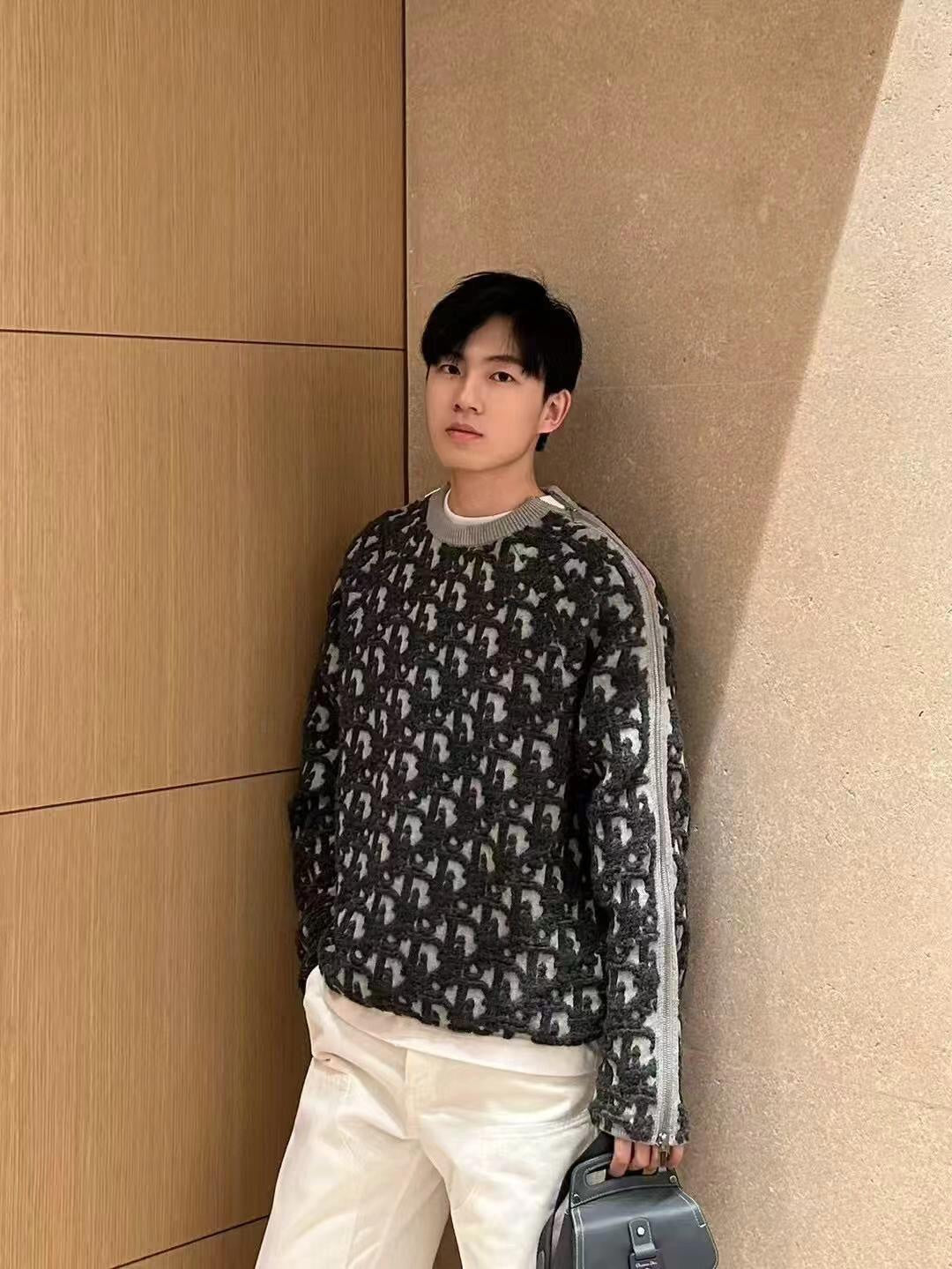 2026 New Arrival CD Jacquard Zip-Up Jumper (25305-C20)