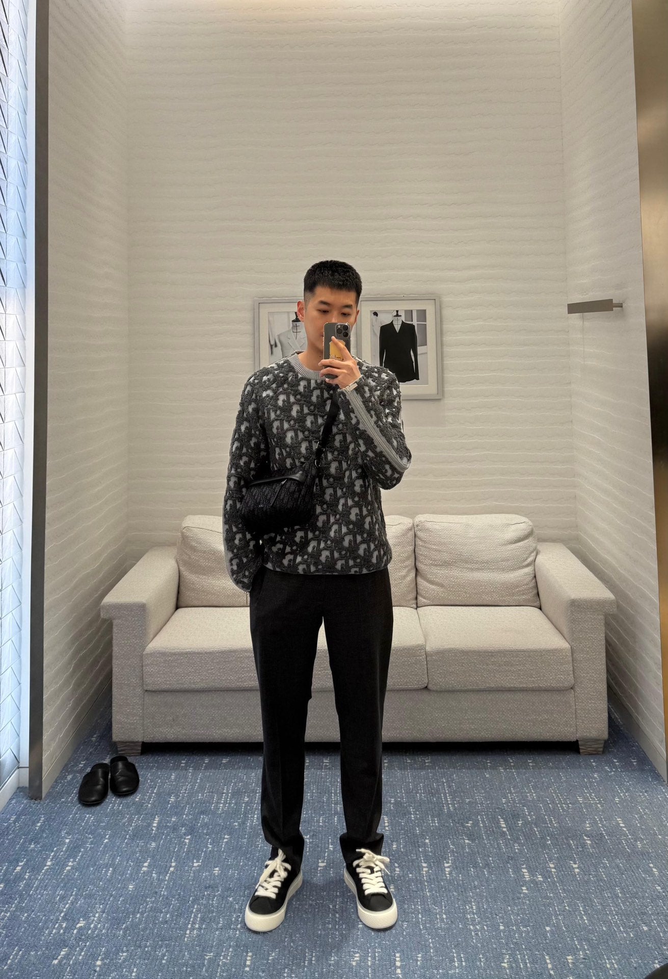 2026 New Arrival CD Jacquard Zip-Up Jumper (25305-C20)