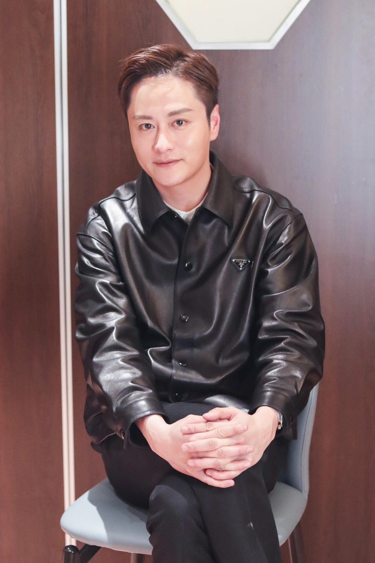 2026 New Triangle Brand Single-Breasted Leather Jacket (25294-C00)