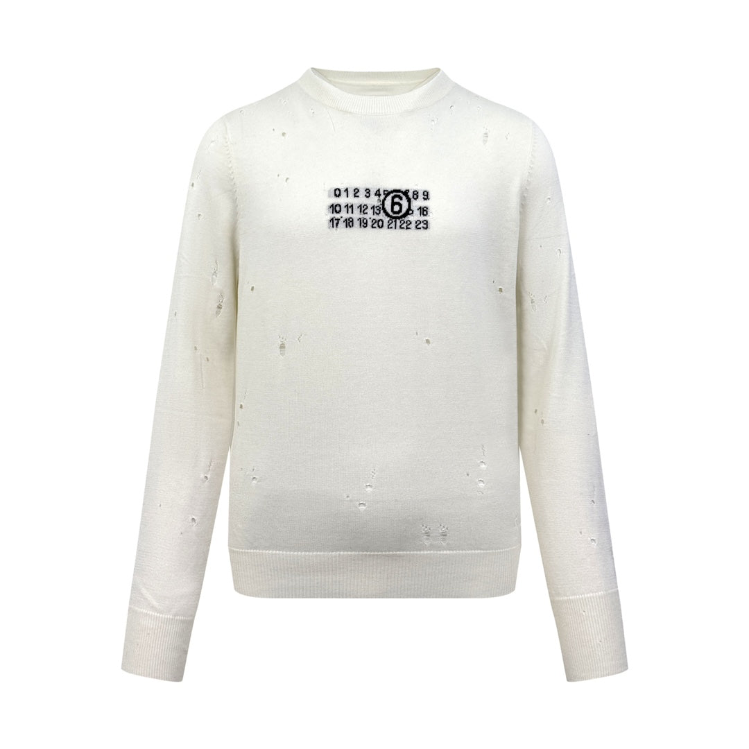 2026 New Mai Digital Lace-Effect Jumper (25287-B25)