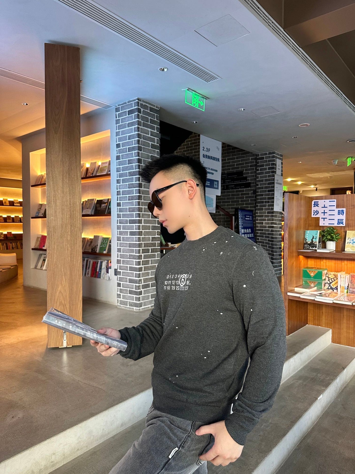 2026 New Mai Digital Lace-Effect Jumper (25287-B25)