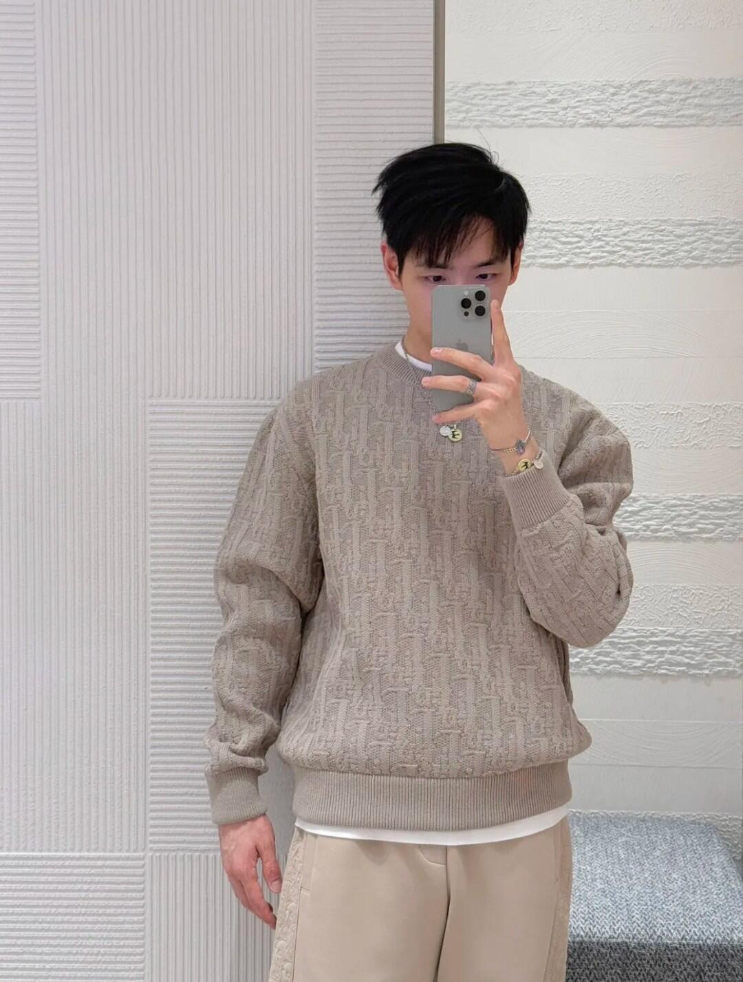 2026 New Heart A Jacquard Rundhals-Strickpullover (25374-B30)