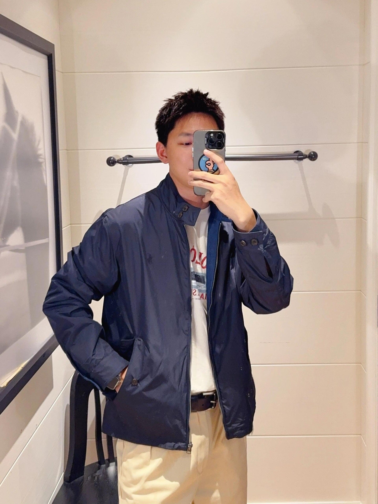 2026 New RL Logo Embroidered Double-Breasted Jacket (25298-C15)